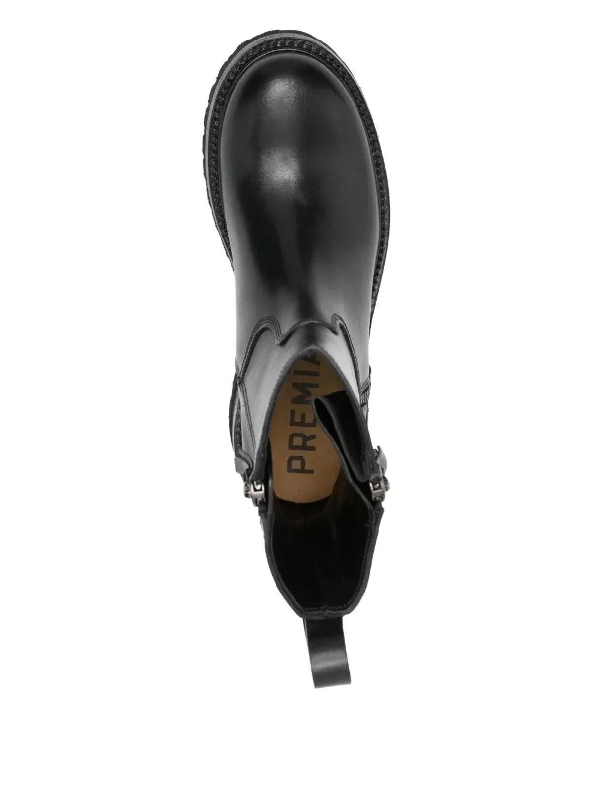 Premiata Elba Leather Ankle Boots With Zip