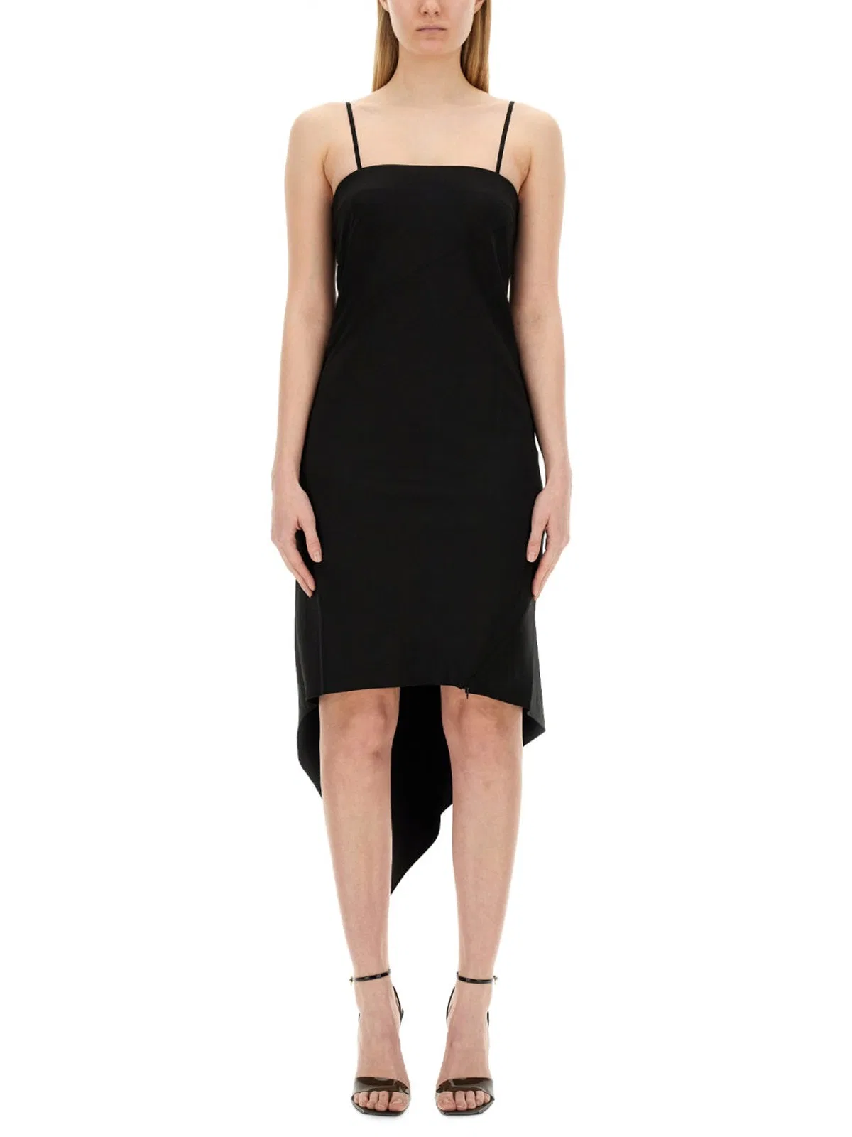 Helmut Lang Dress With Scarf Hem