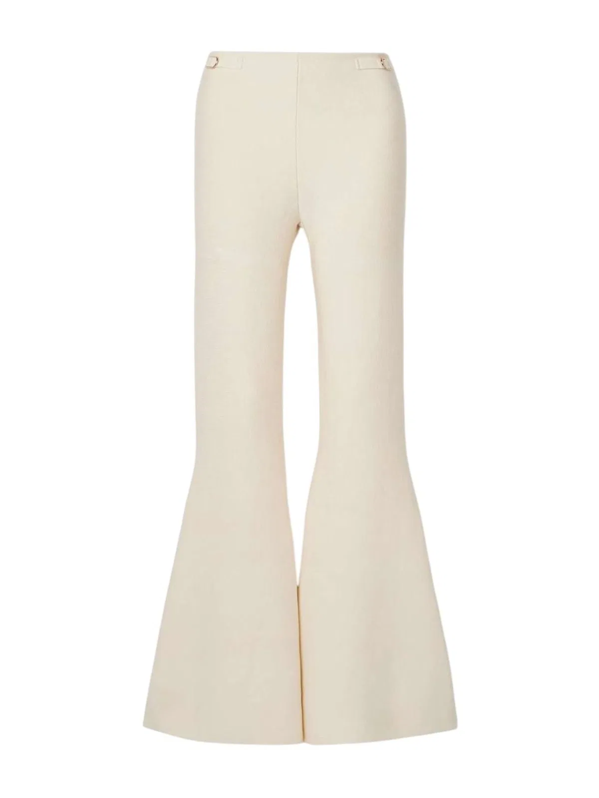 Gabriela Hearst Pantalon Ayala Acampanado Marfil