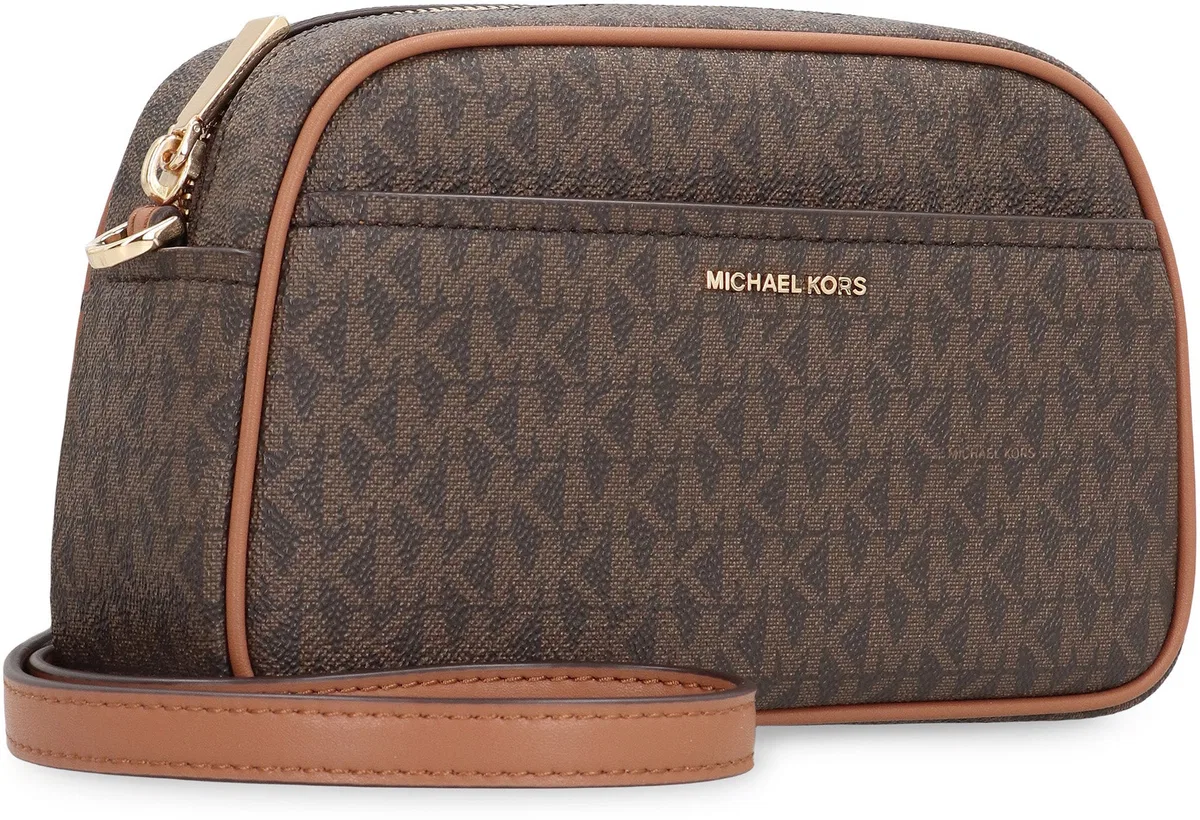 Michael Michael Kors Jet Set Coated Canvas Camera Bag