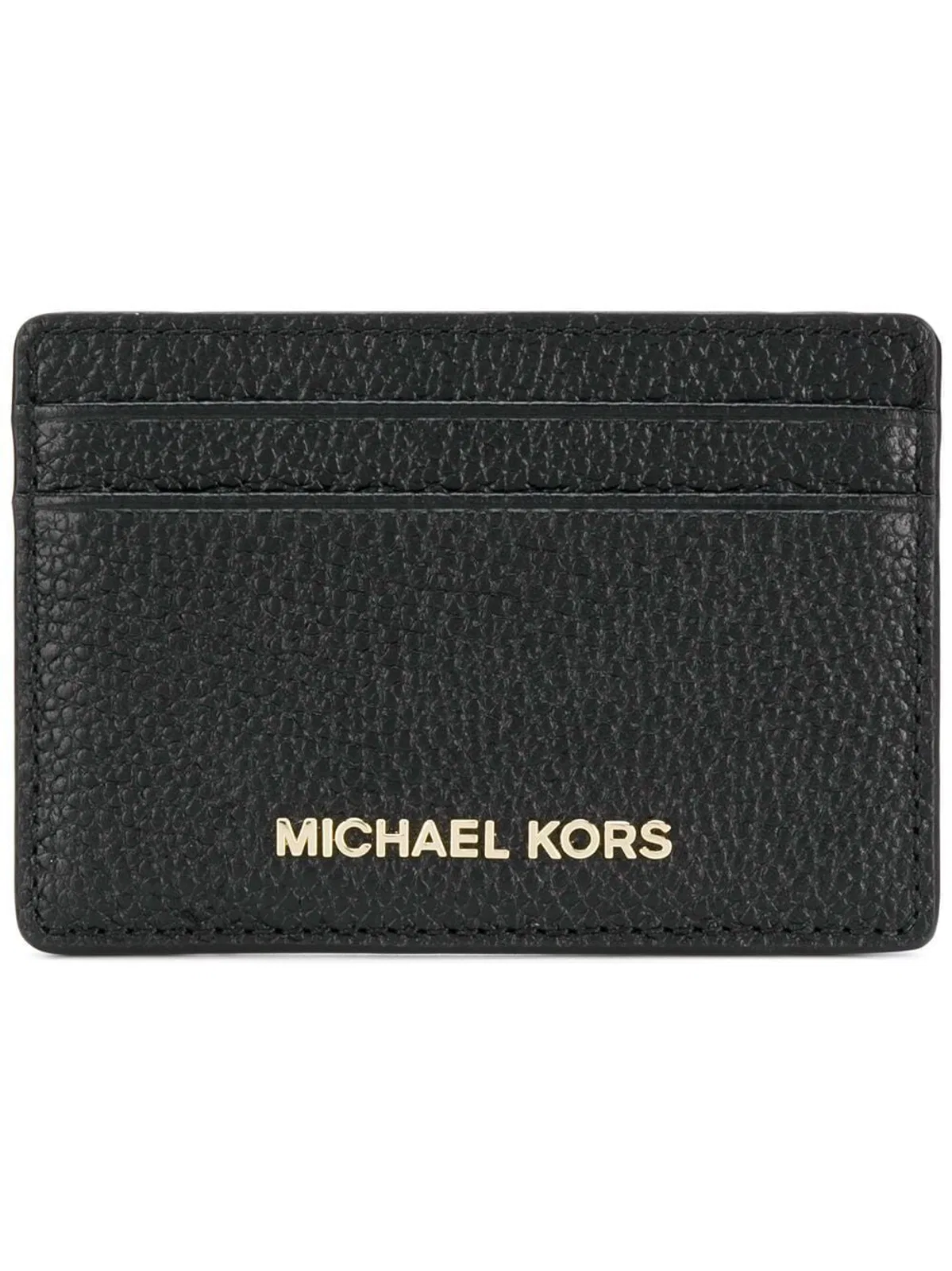 Michael Michael Kors Logo Detail Leather Card Holder