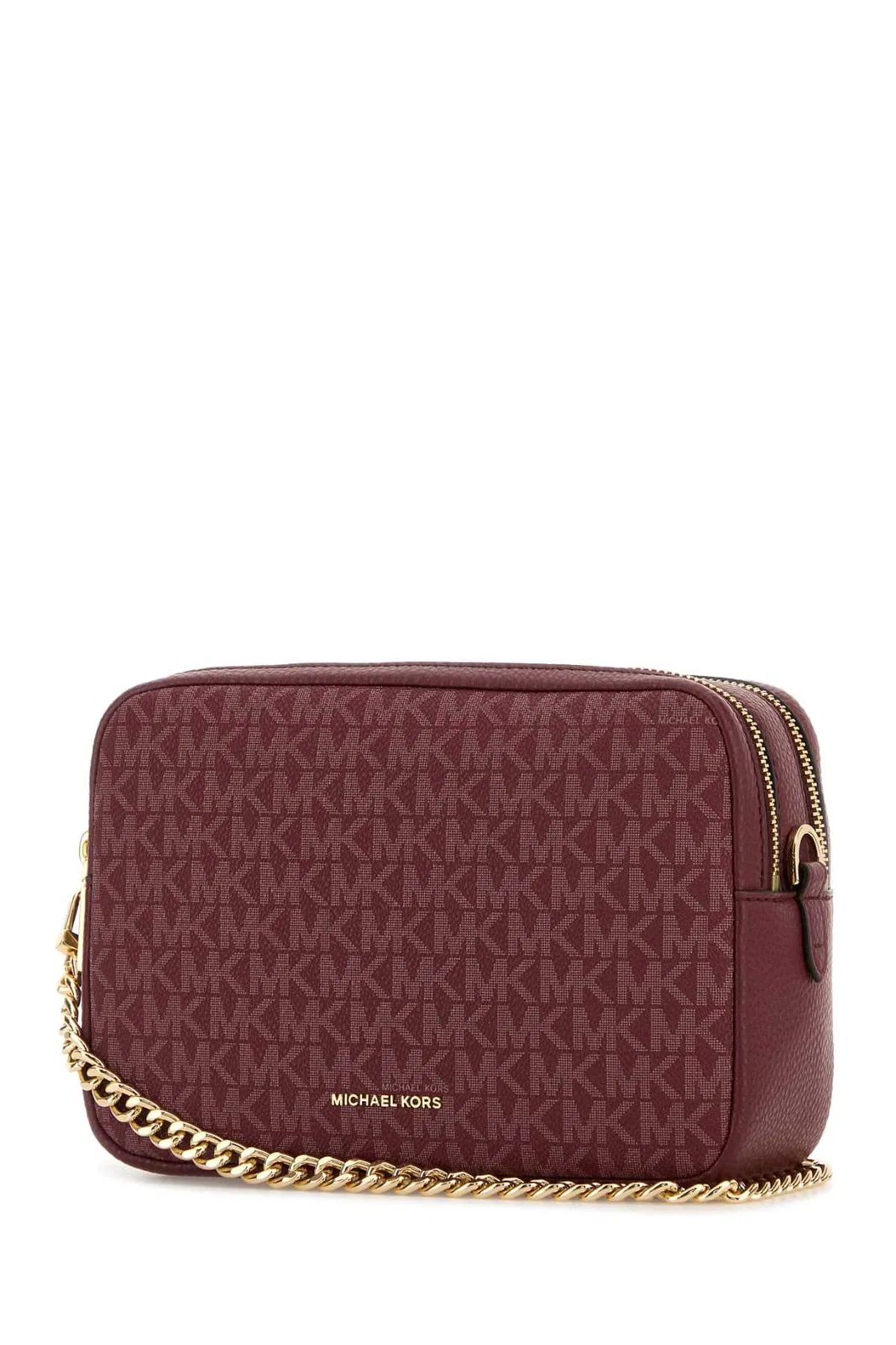 Michael Michael Kors Tyrian Purple Canvas Medium Bryant Shoul