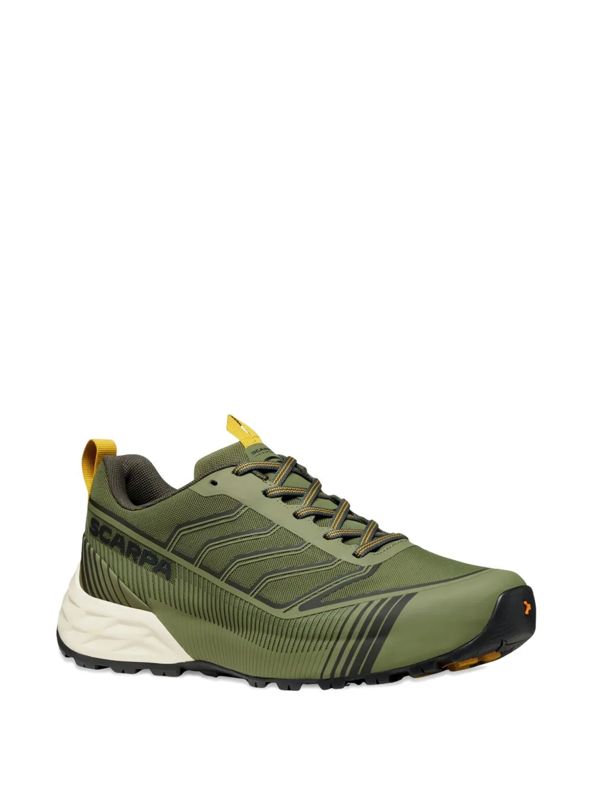 Scarpa Olive Green Cotton Acrylic Sneakers