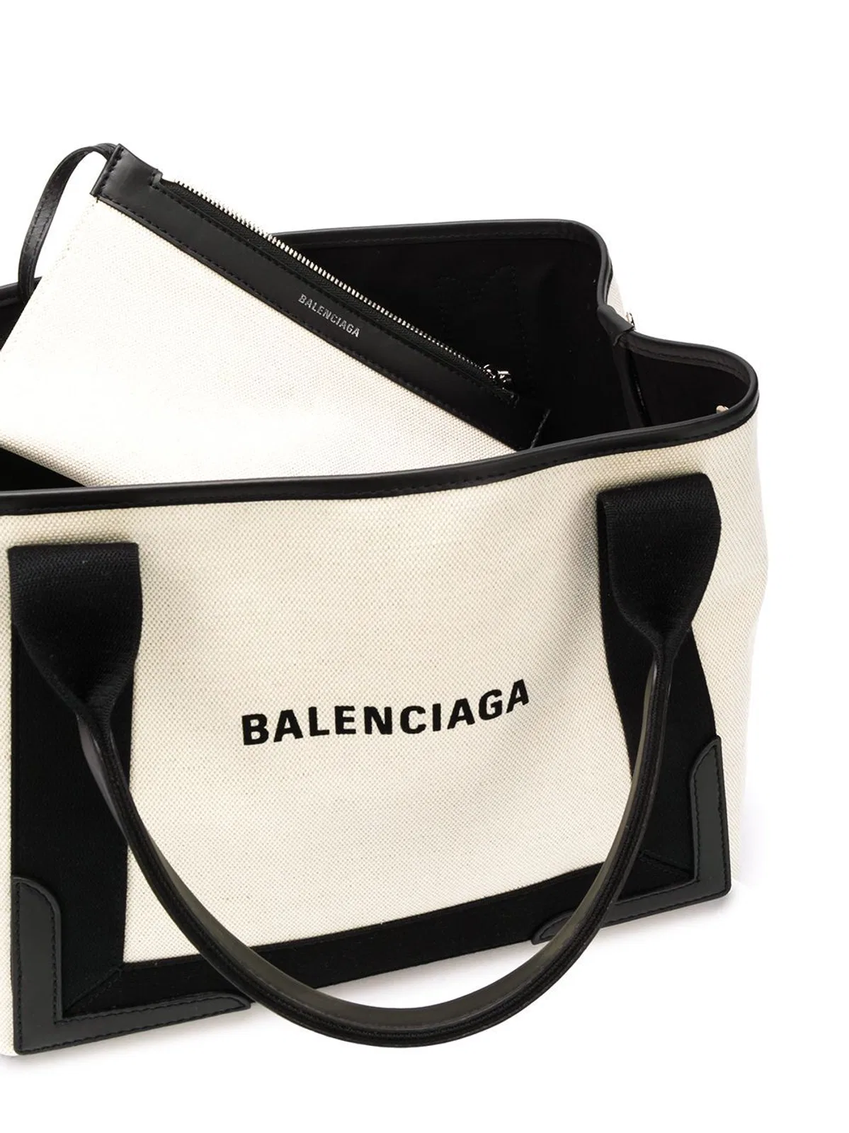 Balenciaga Navy Cabas Small Tote Bag