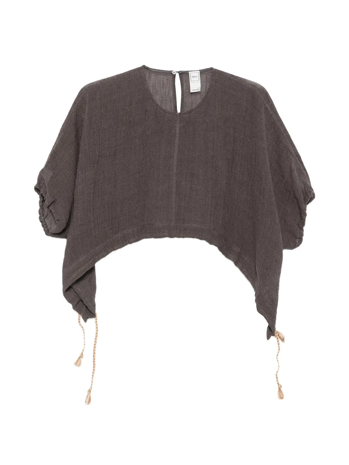 120% Lino Short-Sleeved Blouse