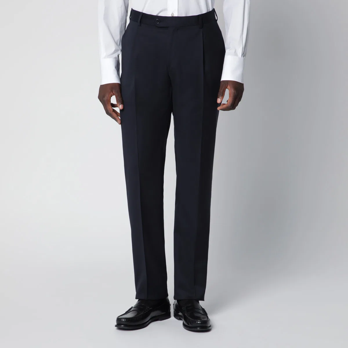 Luigi Bianchi Single-Breasted Blue Wool Suit