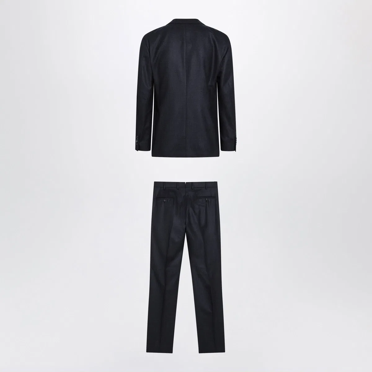 Luigi Bianchi Single-Breasted Blue Wool Suit