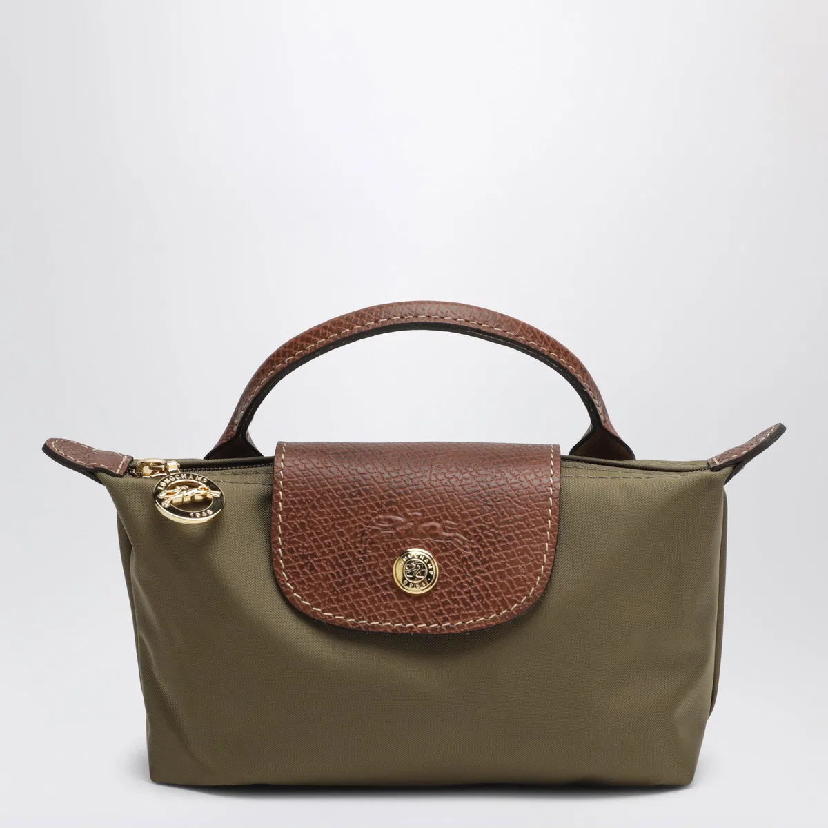 Longchamp Le Pliage Original Pebble Clutch Bag Oli