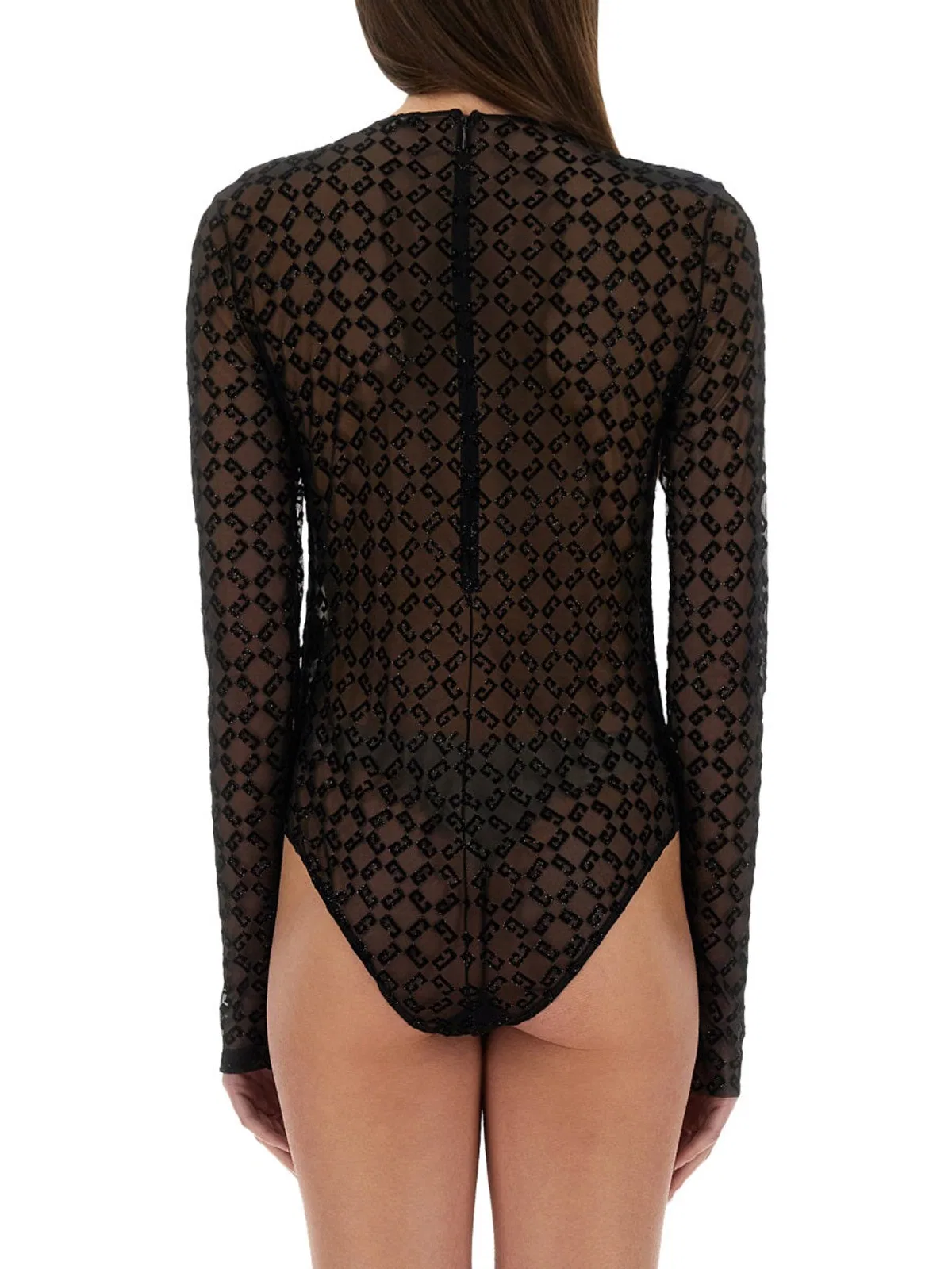 Givenchy Monogram Tulle Bodysuit