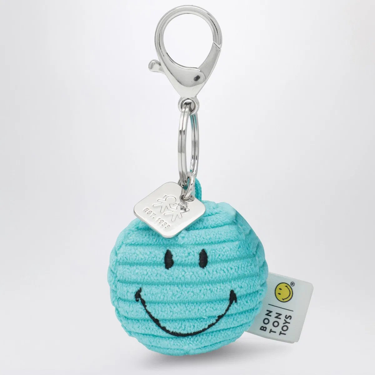 Bon ton toys Smiley Velvet Keychain Light Blue