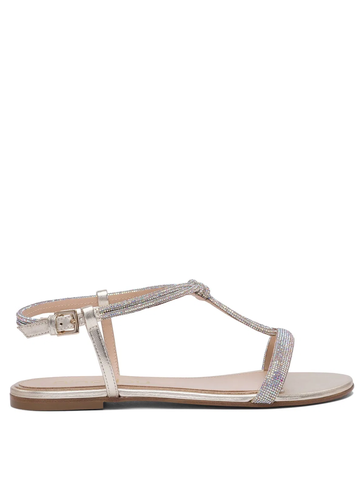 Ninalilou Leather Silver Sandals