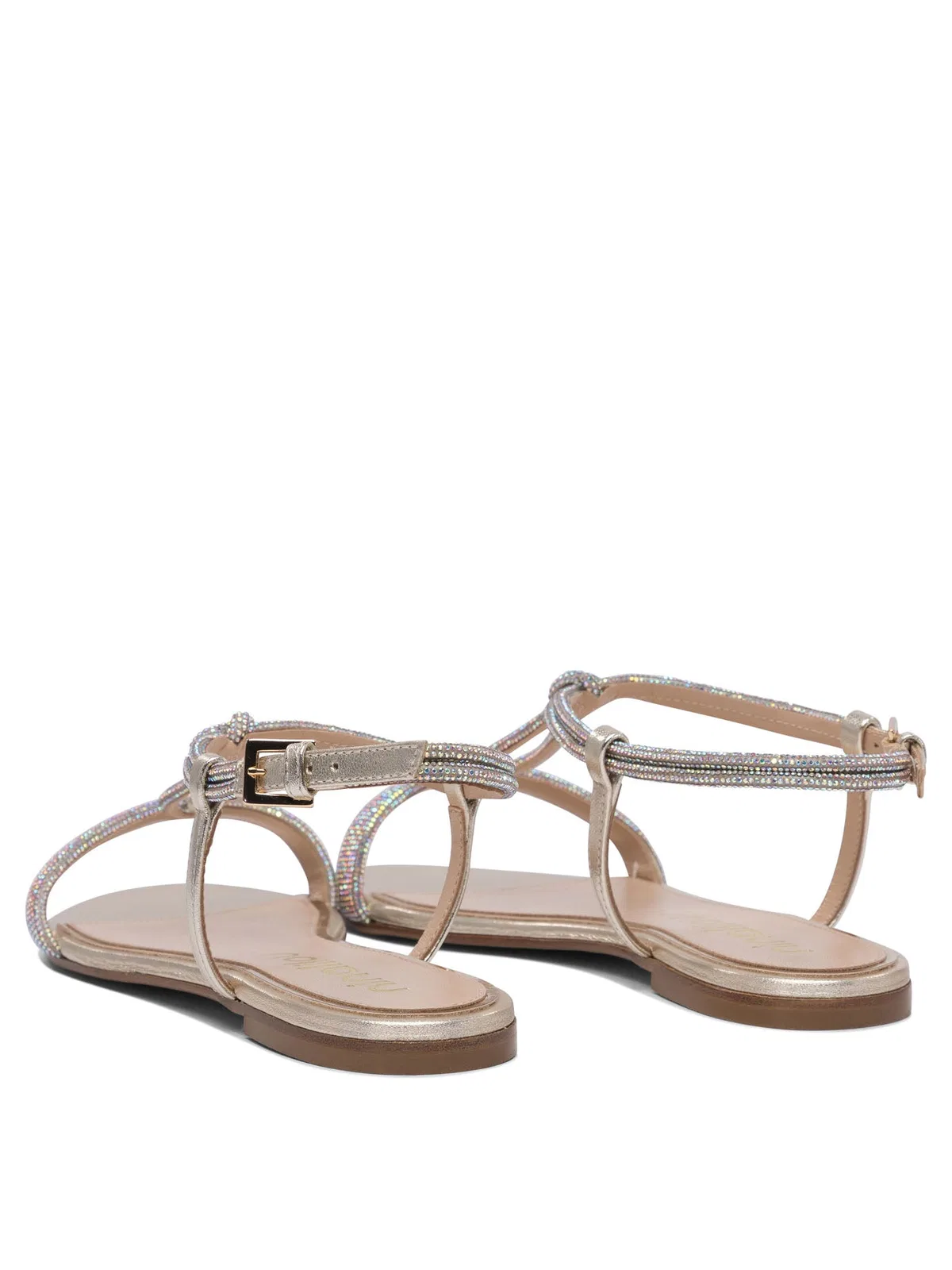 Ninalilou Leather Silver Sandals