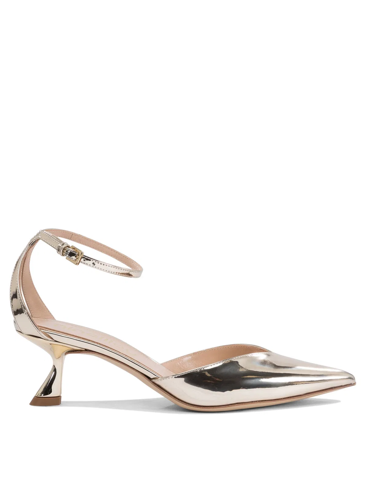 Ninalilou Gold Rubber Heeled Shoes