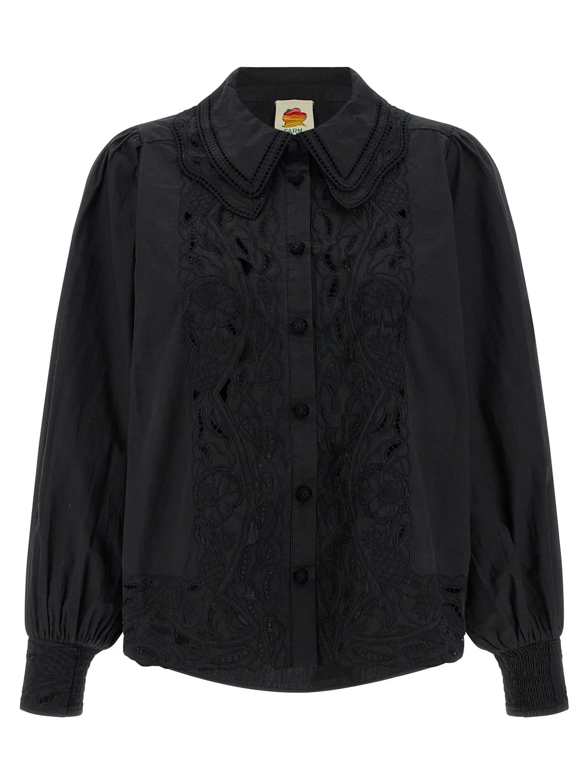 Farm rio 'Black Embroidered' Shirt