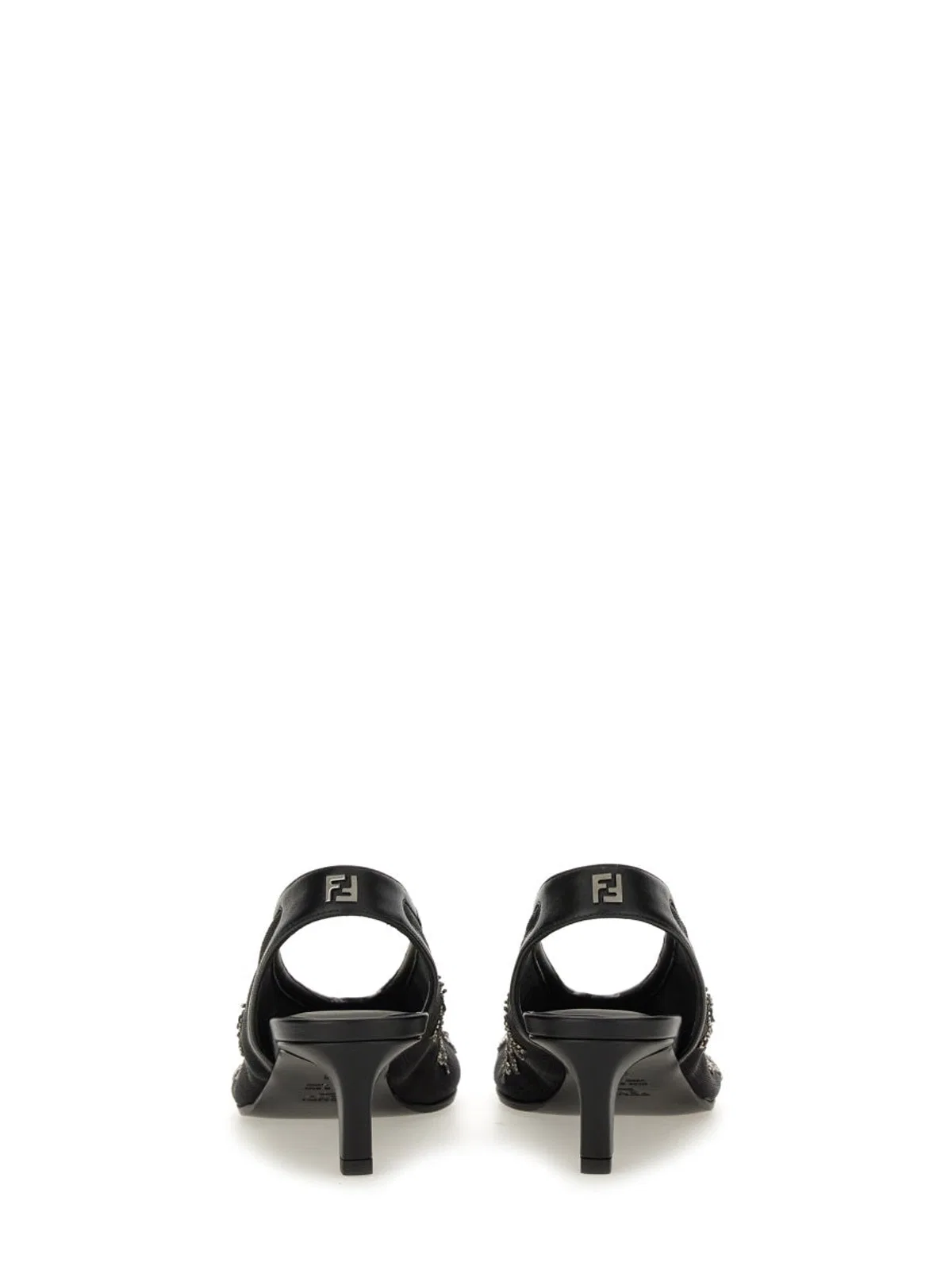 Fendi Slingback With Embroidery