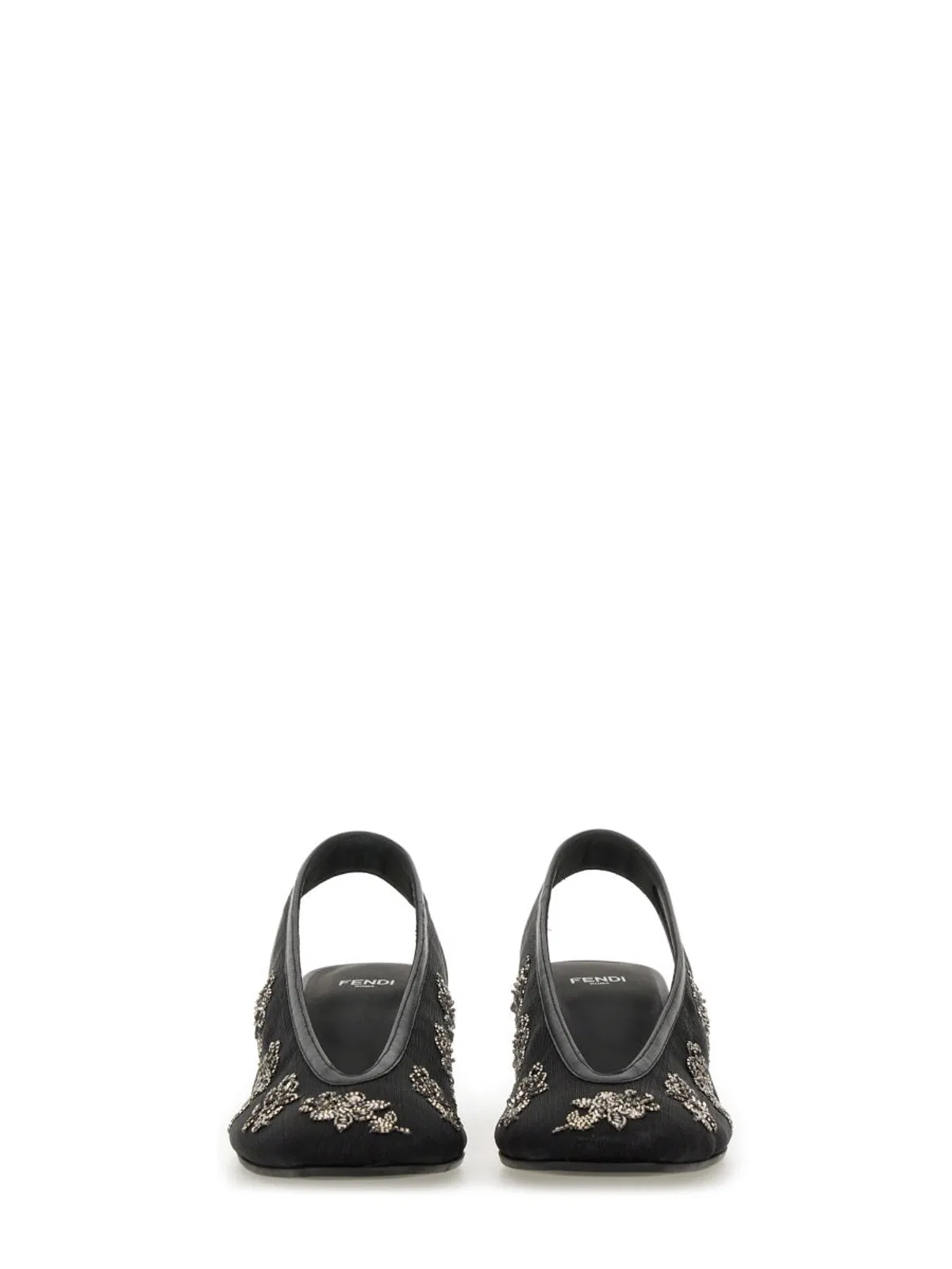 Fendi Slingback With Embroidery