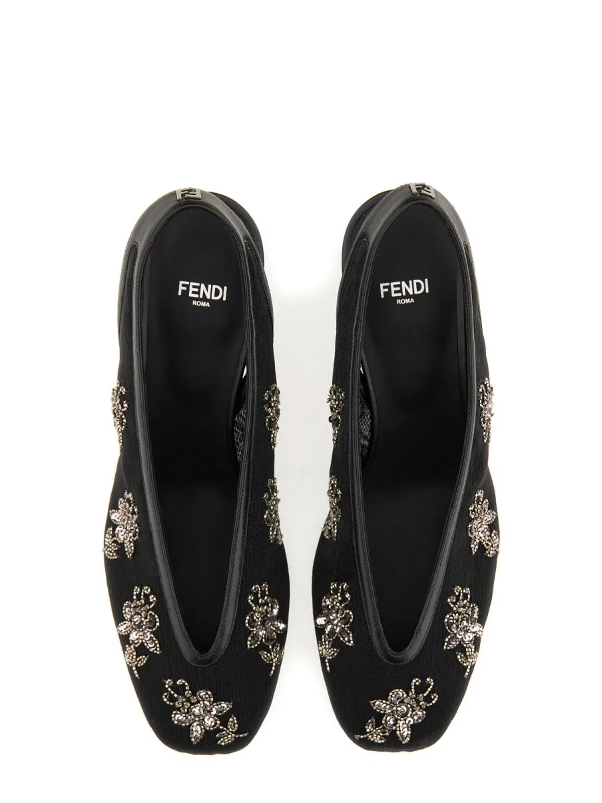 Fendi Slingback With Embroidery