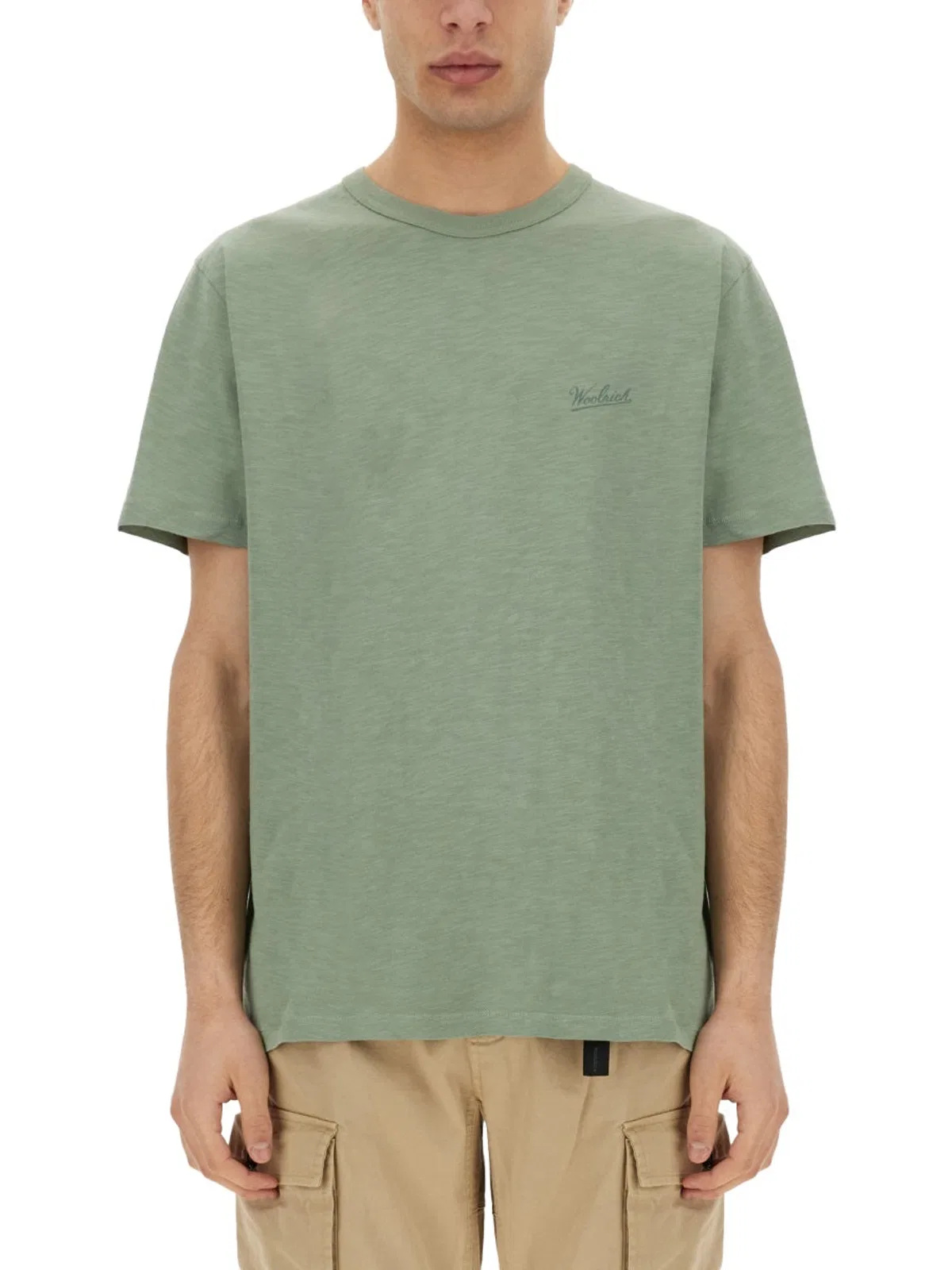 Woolrich Flamed Cotton T-Shirt