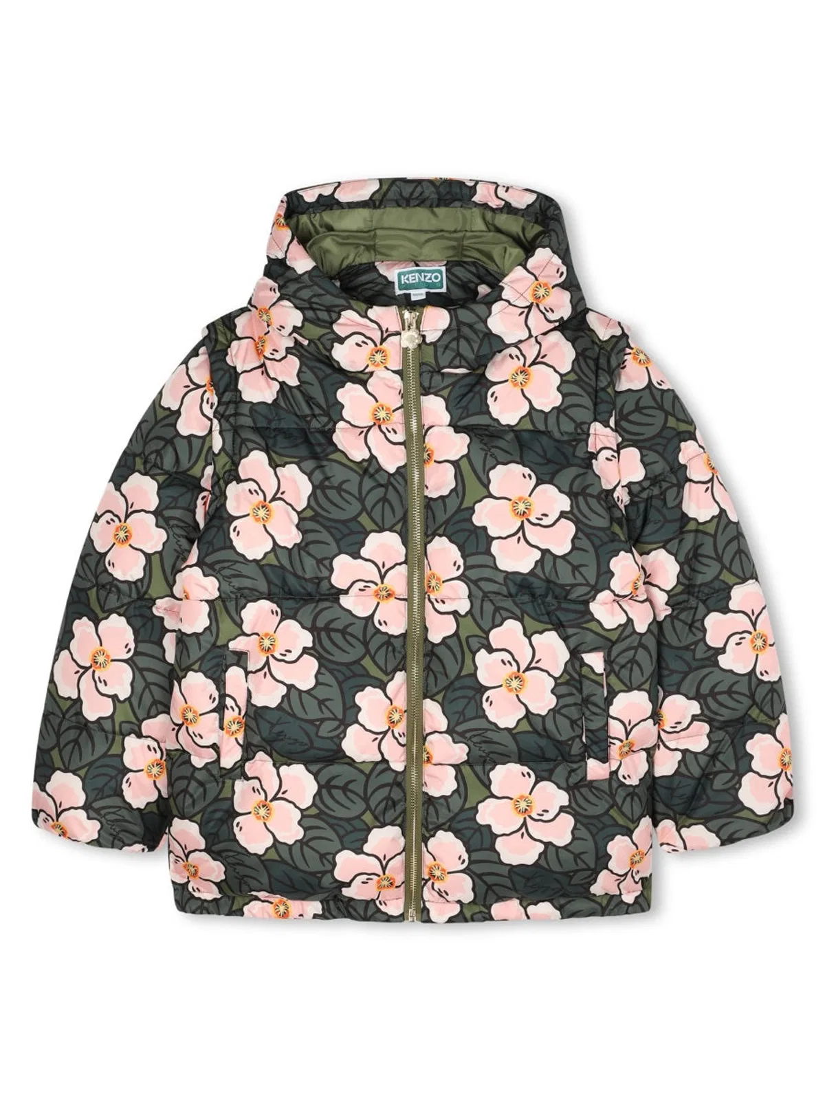 Kenzo Down Jacket With Removable Sleeves