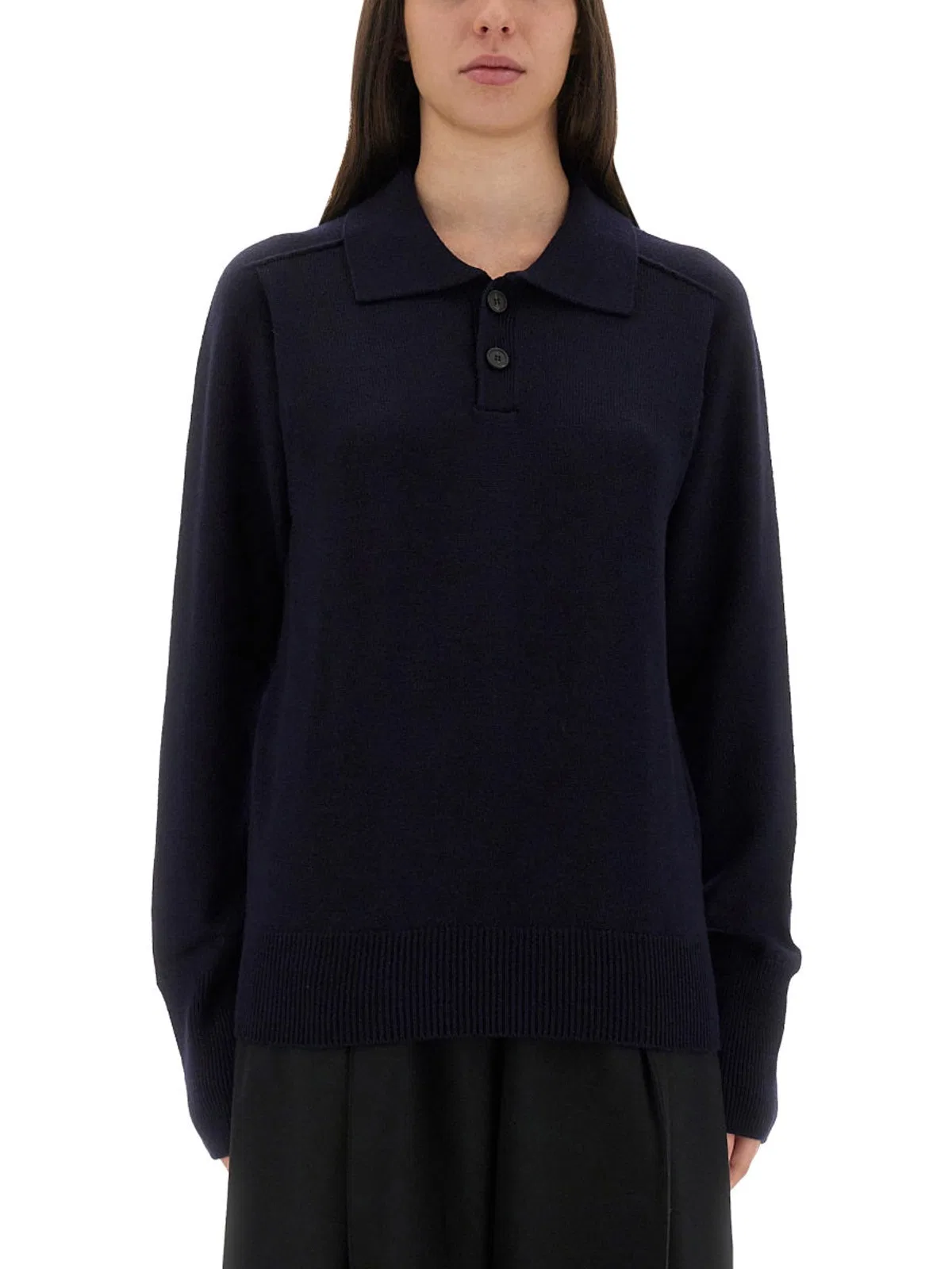 Studio nicholson "Inverness" Shirt With Polo Collar