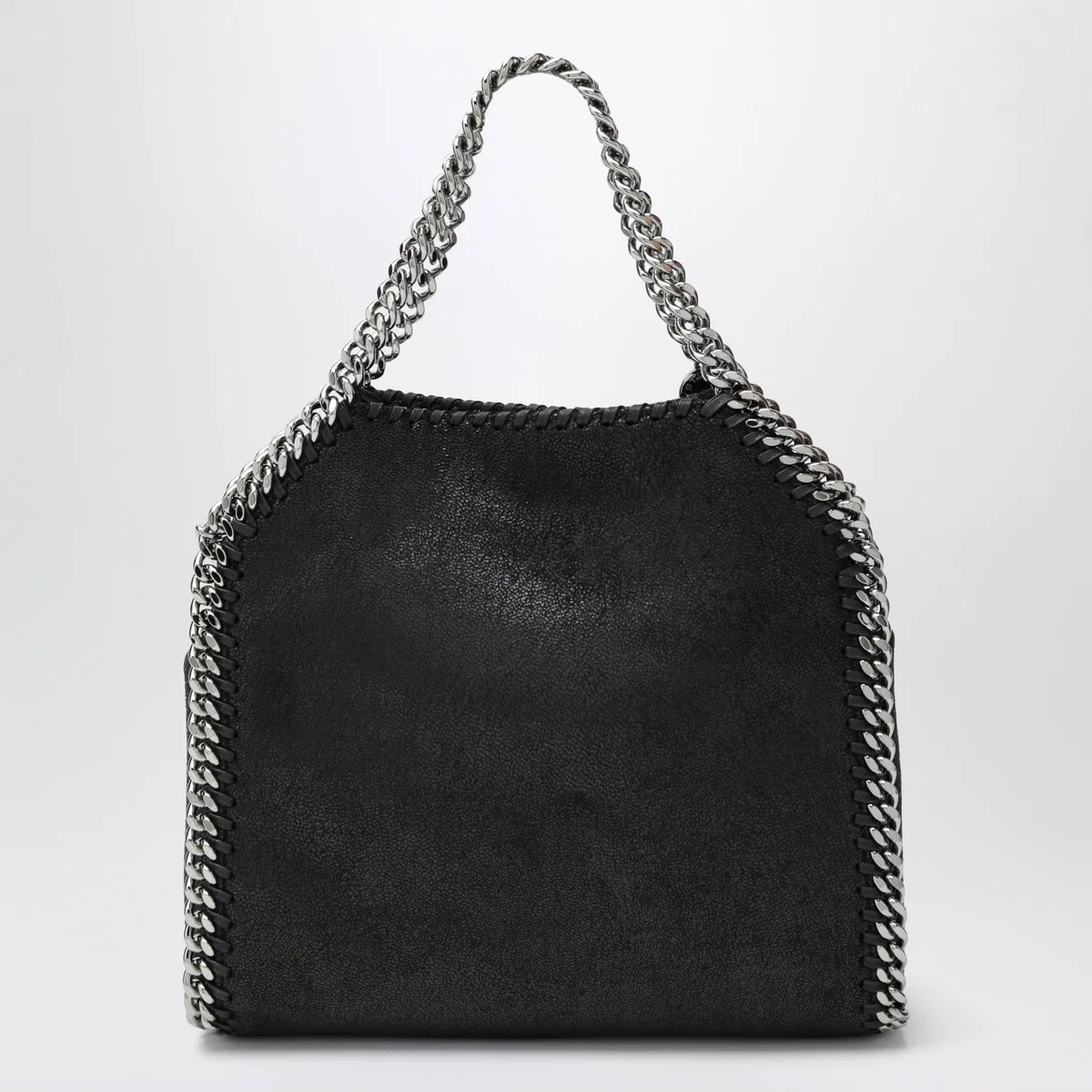 Stella Mccartney Falabella Mini Tote Bag In Black/Silver