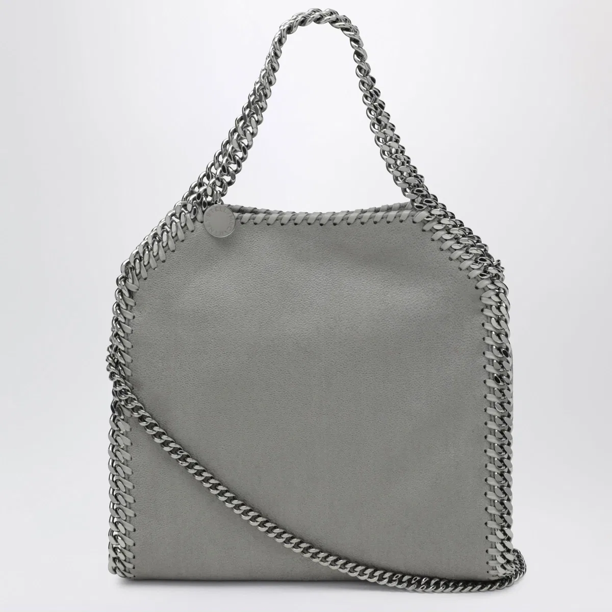 Stella Mccartney Mini Falabella Tote Bag In Light Grey