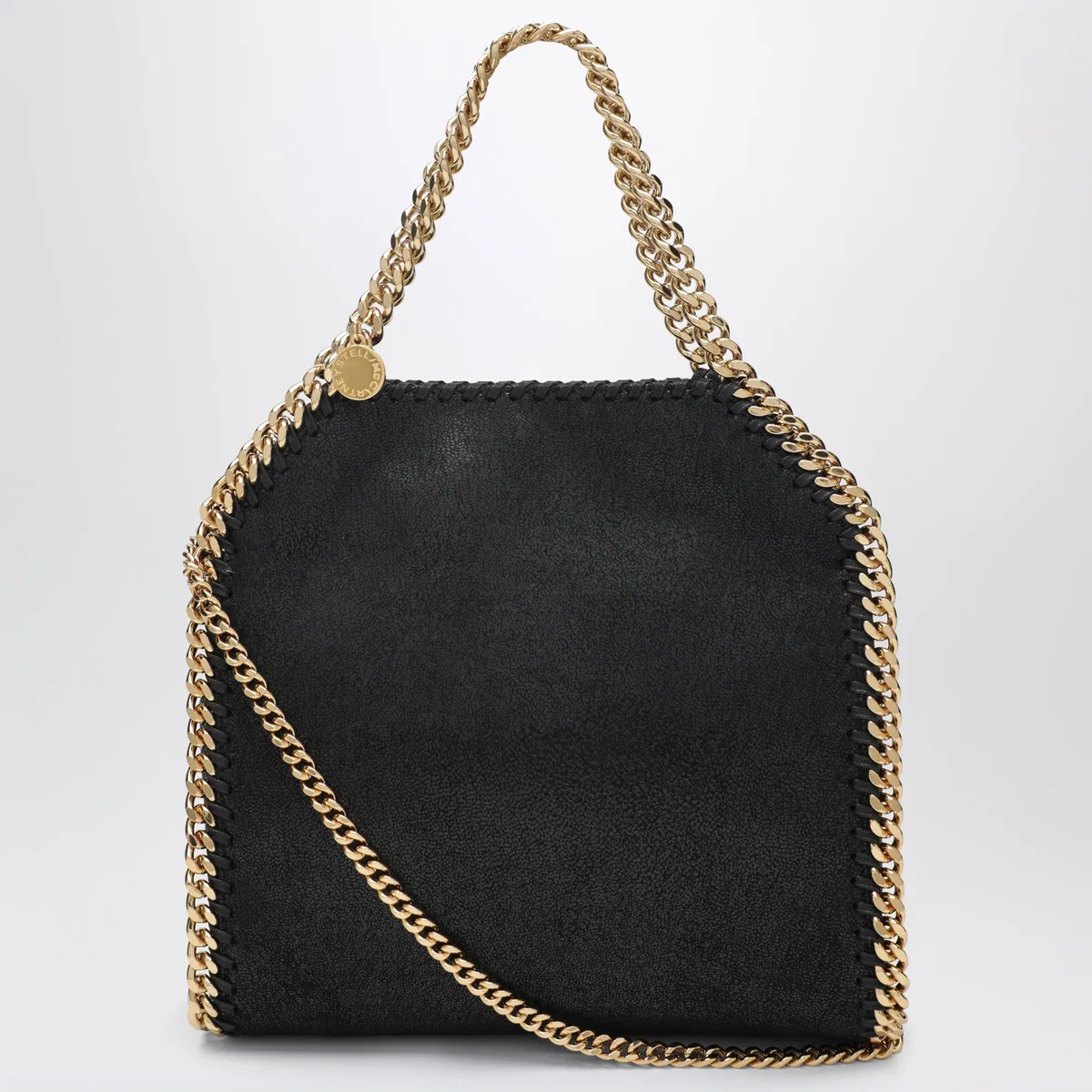 Stella Mccartney Black/Gold Falabella Mini Tote Bag