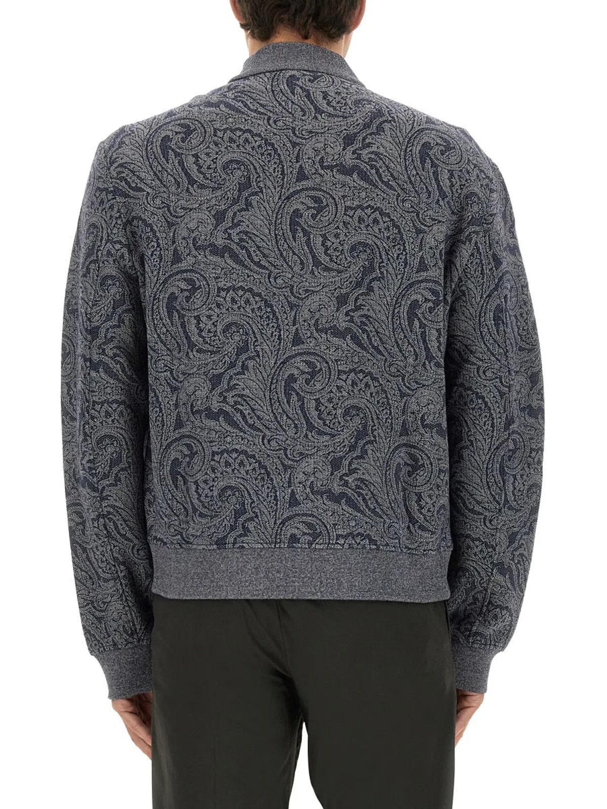 Etro Jacquard Bomber Jacket With Logo