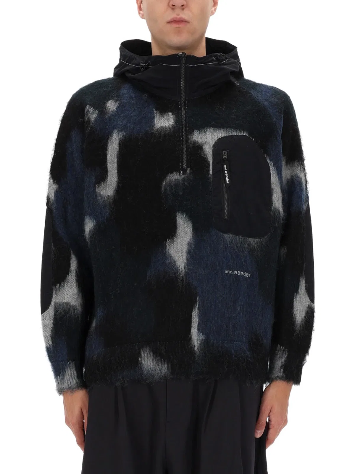 And Wander Zipper Hooded Sweater