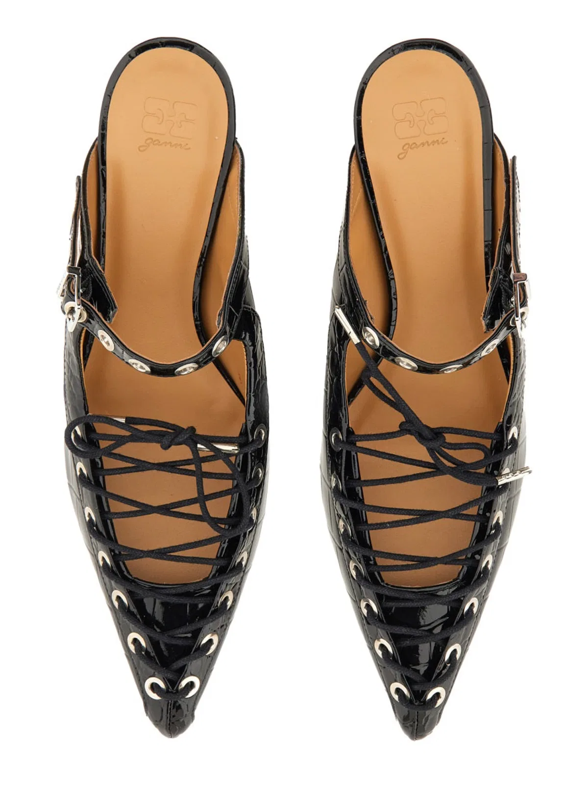 Ganni Mule Lace-Up