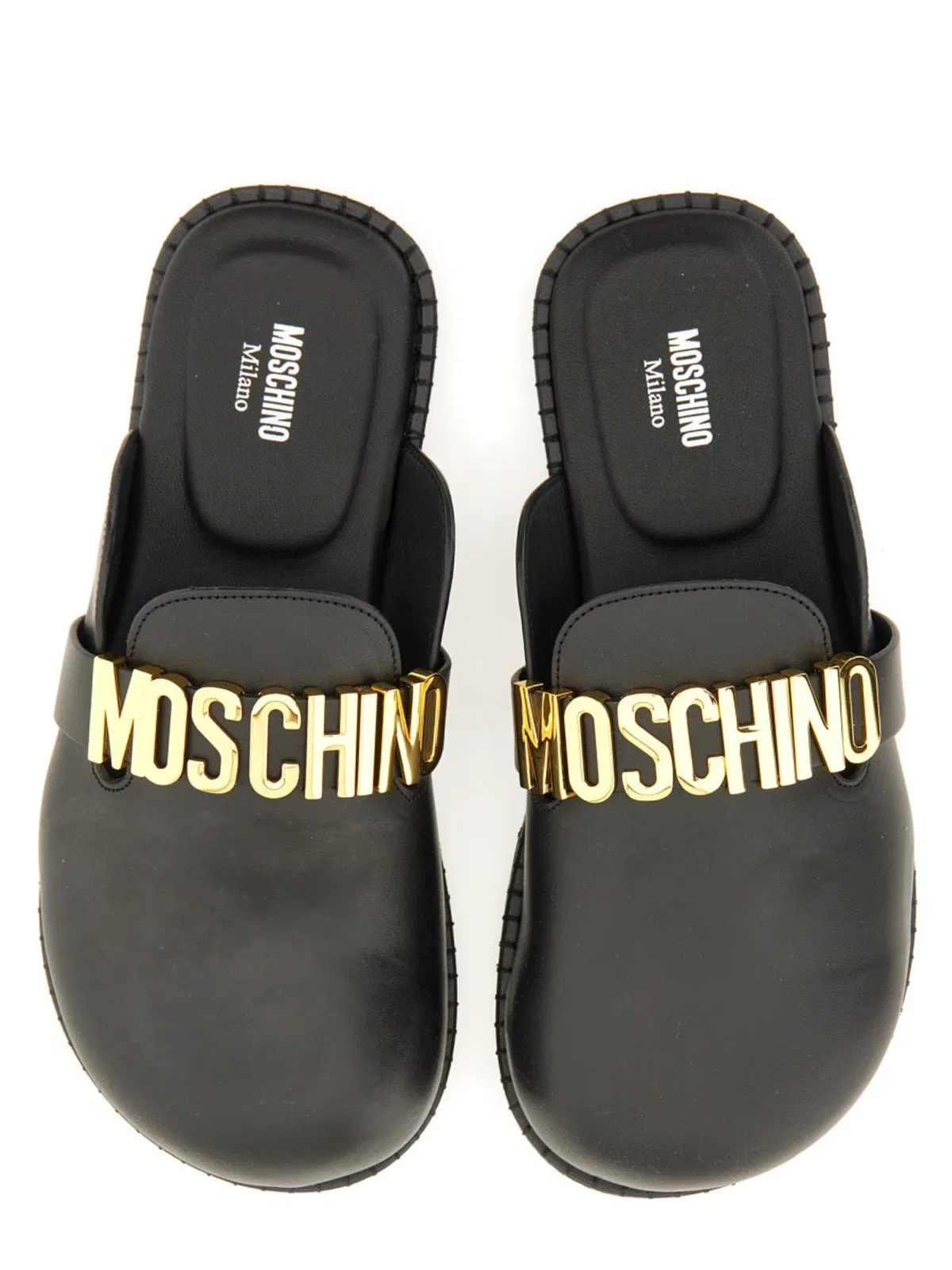 Moschino Sabot With Logo Lettering