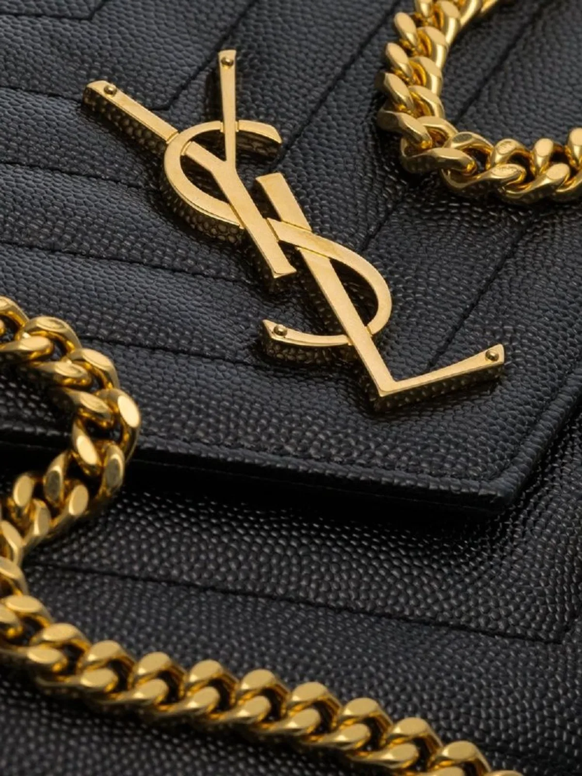Saint Laurent Cassandre Clutch With Chain