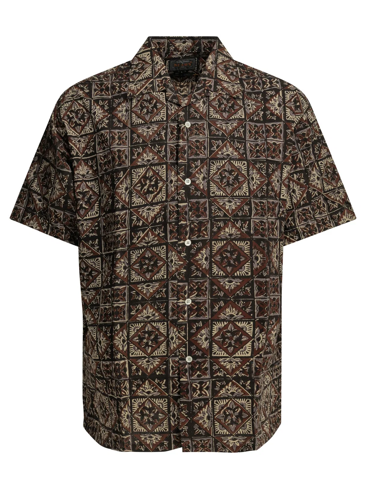 Beams Plus "Block Print" Casual Shirt