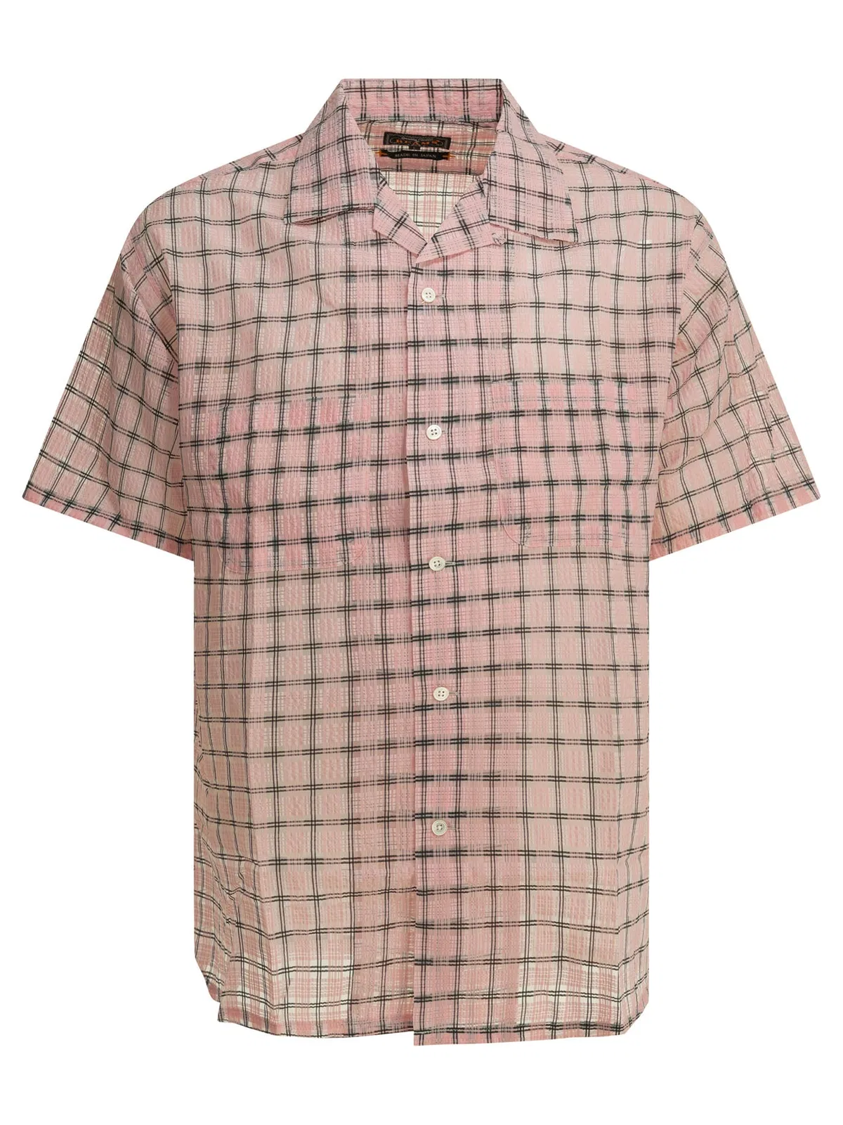 Beams Plus "Open Collar Nylon Airy Plaid" Casual Sh