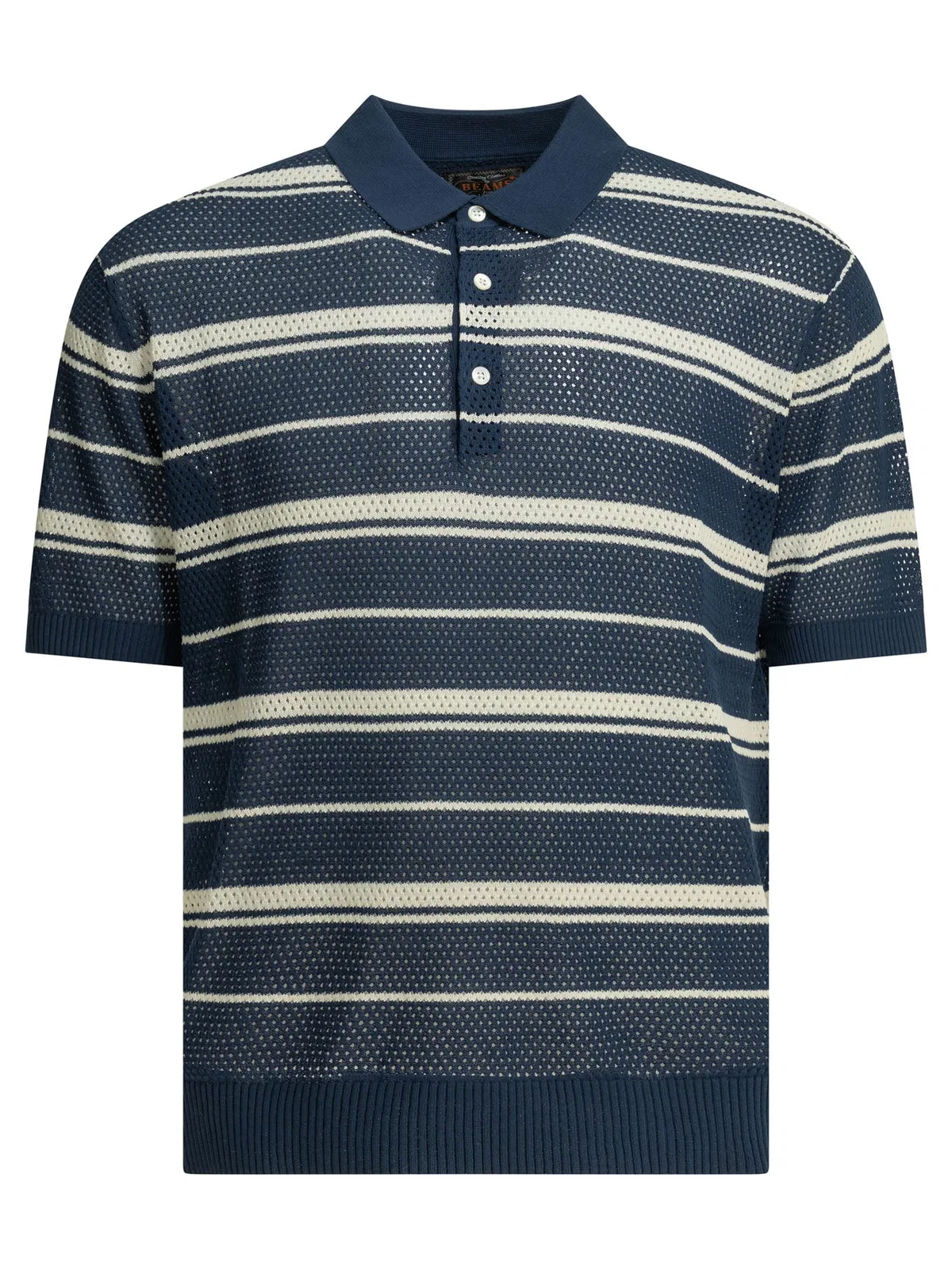 Beams Plus Blue Cotton Cotton Nylon Spandex Striped