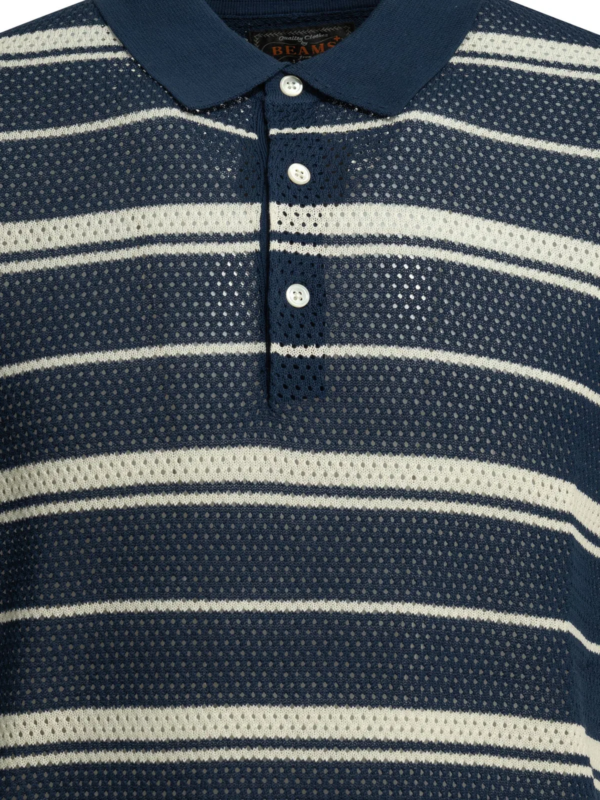 Beams Plus Blue Cotton Cotton Nylon Spandex Striped