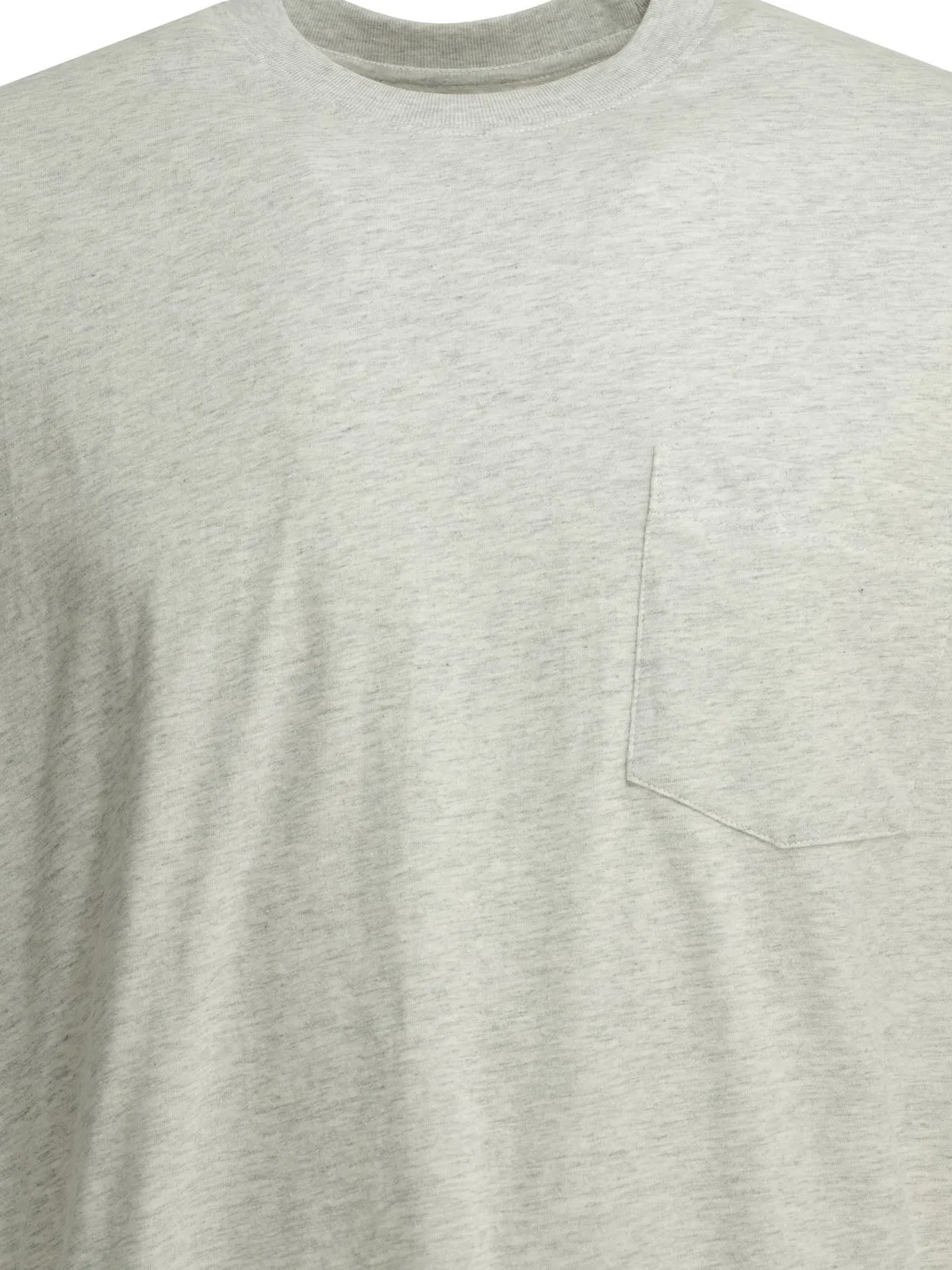 Beams Plus Grandelle Grey Cotton Crew-Neck T-Shirt