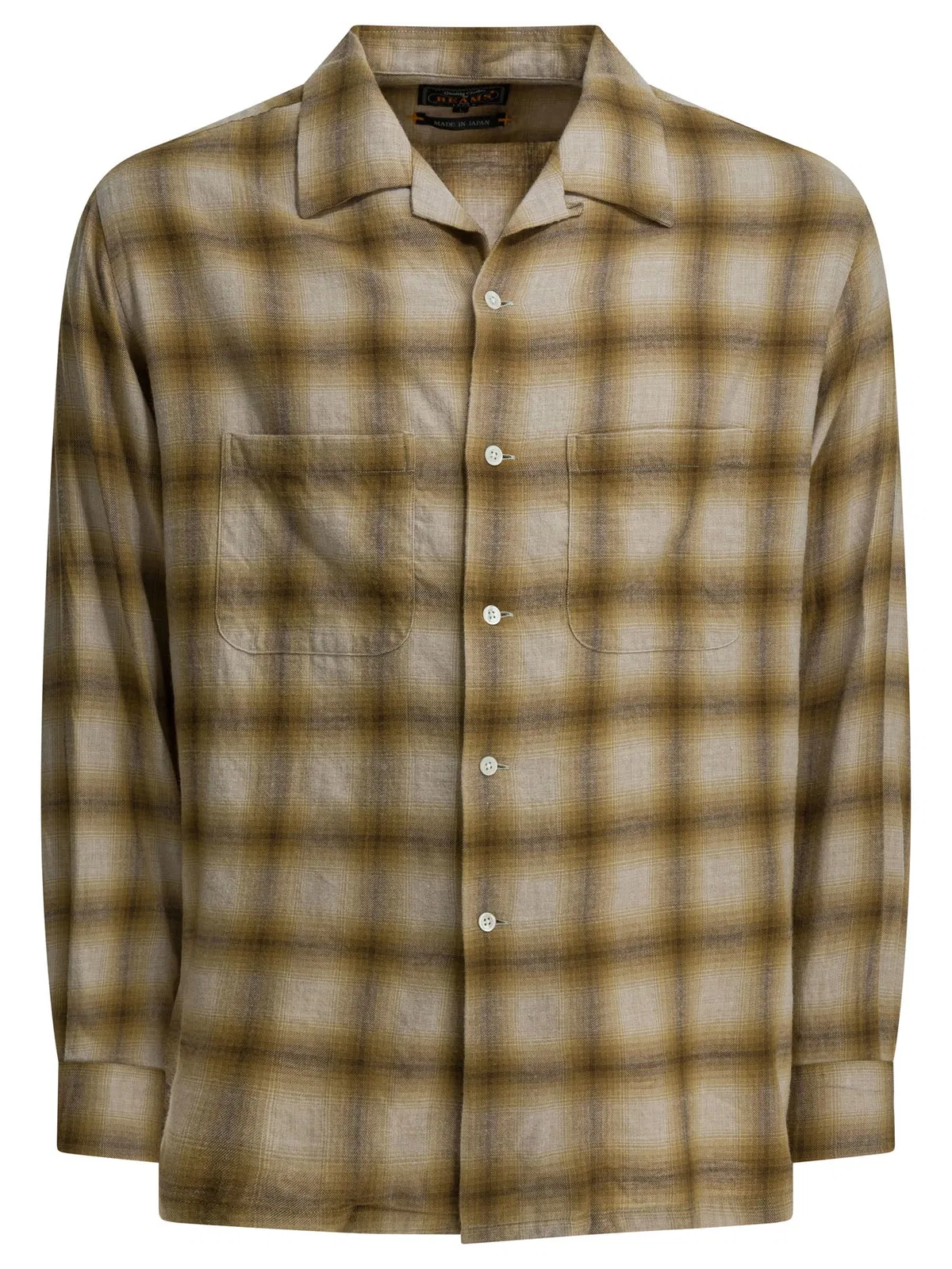 Beams Plus Brown Cotton Wool Shirt