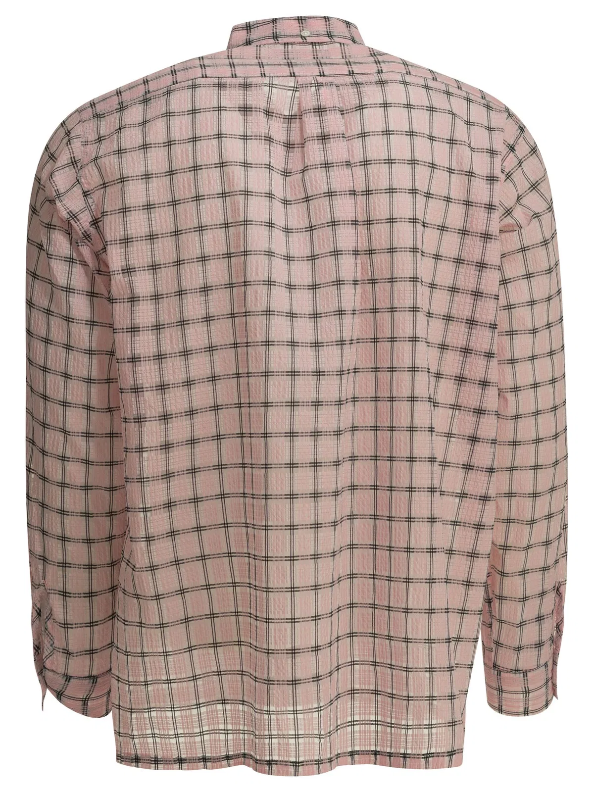 Beams Plus Open Db Nylon Airy Plaid Pink Nylon Casu