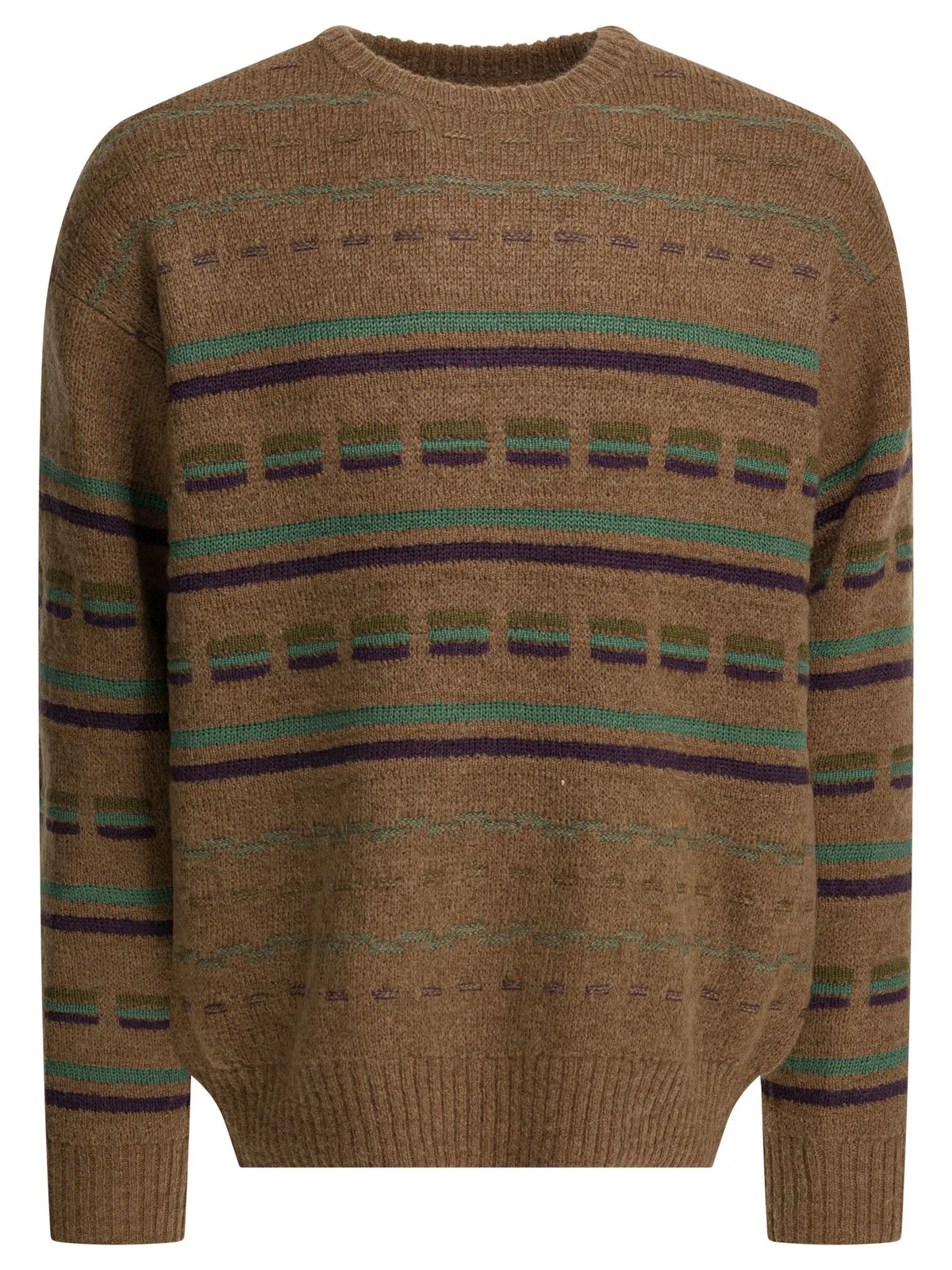 Beams Plus Brown Wool Mohair Knitwear