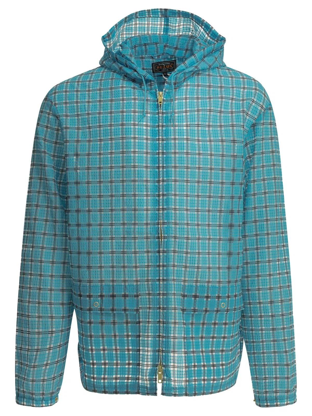 Beams Plus Swing Light Blue Nylon Lightweight Jacke