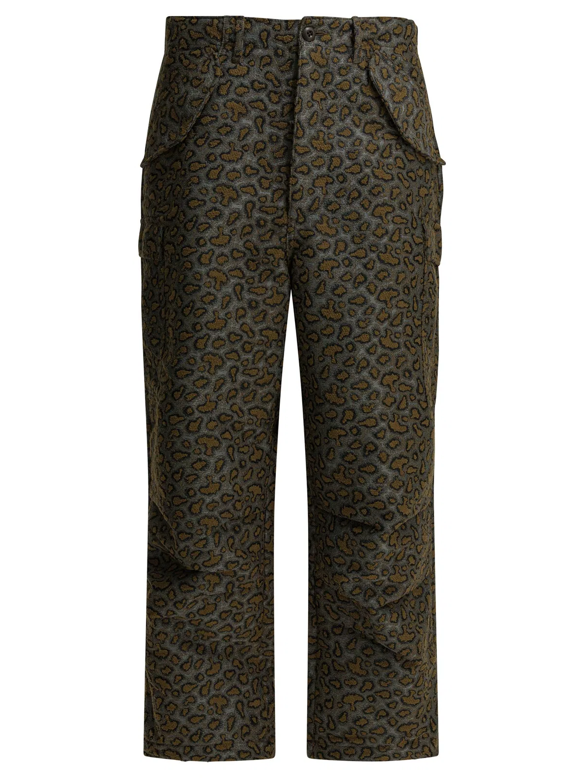 Beams Plus Brown Polyester Cotton Trousers
