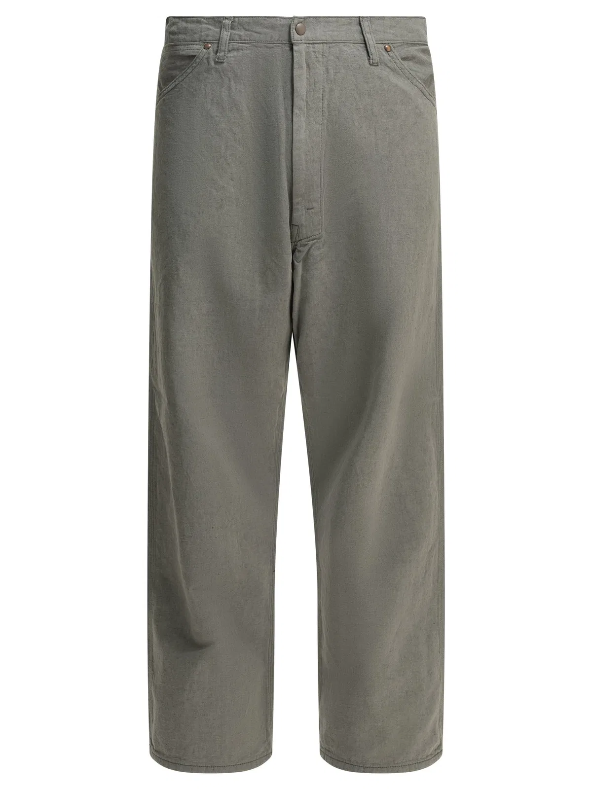 Beams Plus Painter Grey Cotton Linen Work Pants