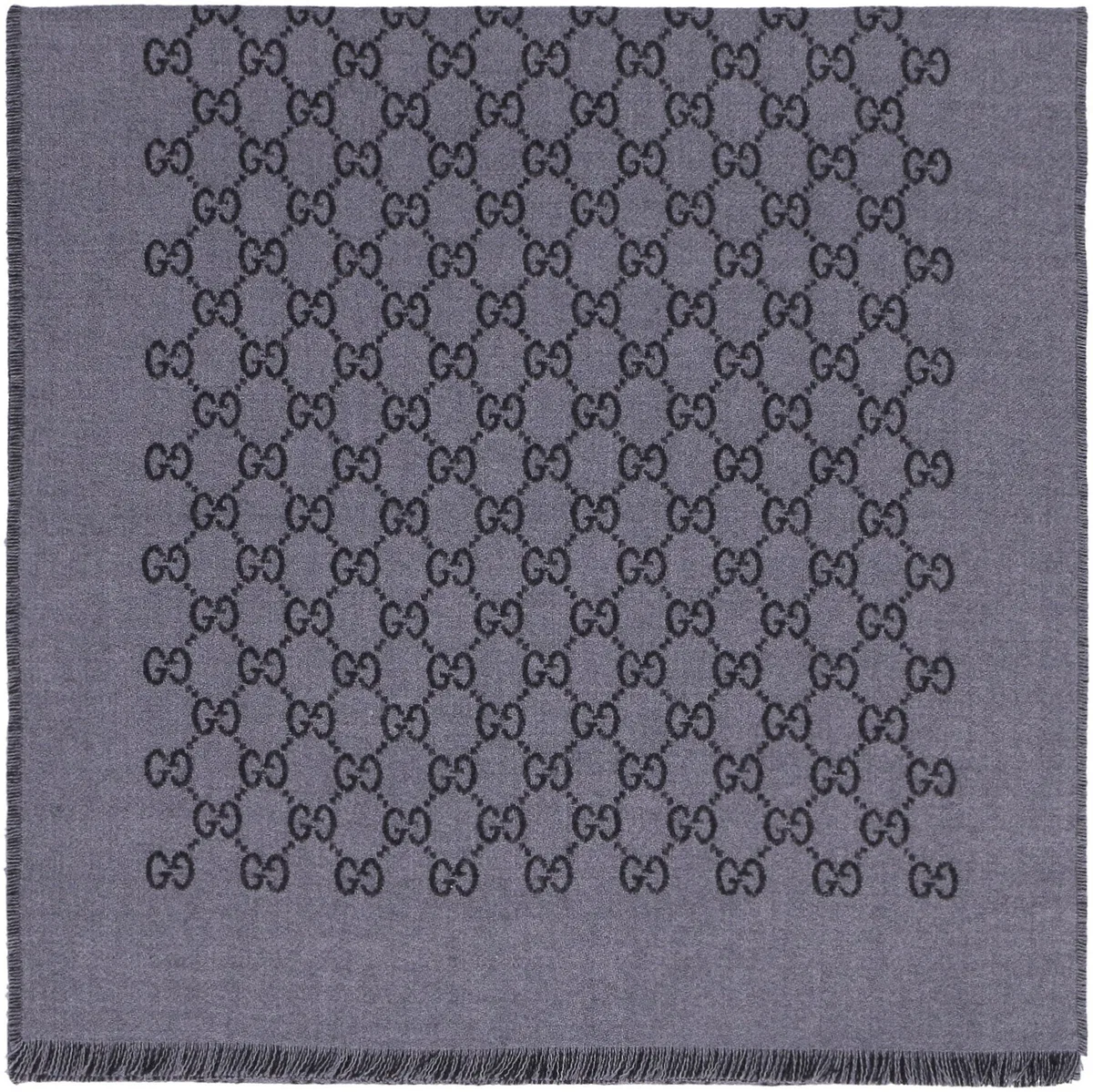 Gucci Wool Gg Jacquard Scarf