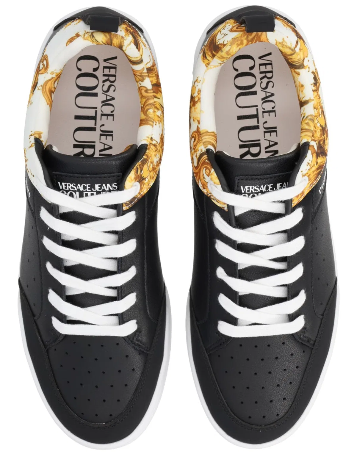 Versace Jeans Couture Sneaker Con Logo E Motivo "Weave"