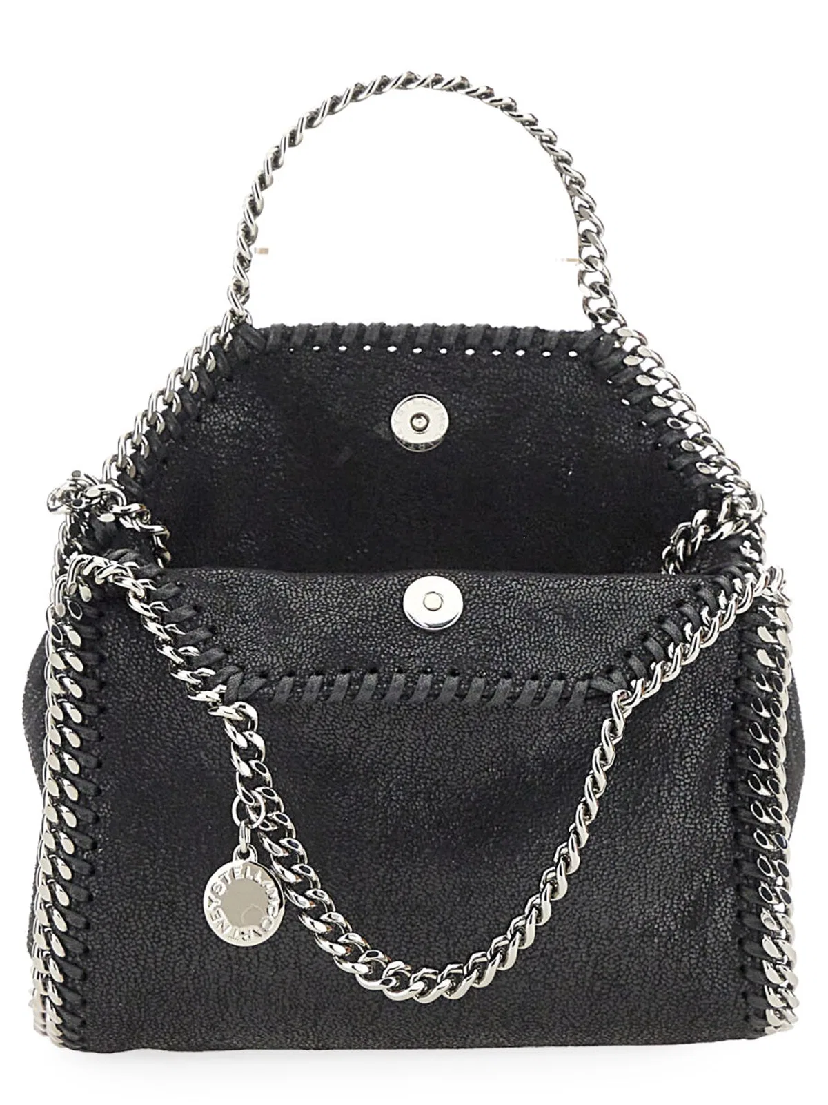 Stella Mccartney Black Falabella Micro Tote Bag