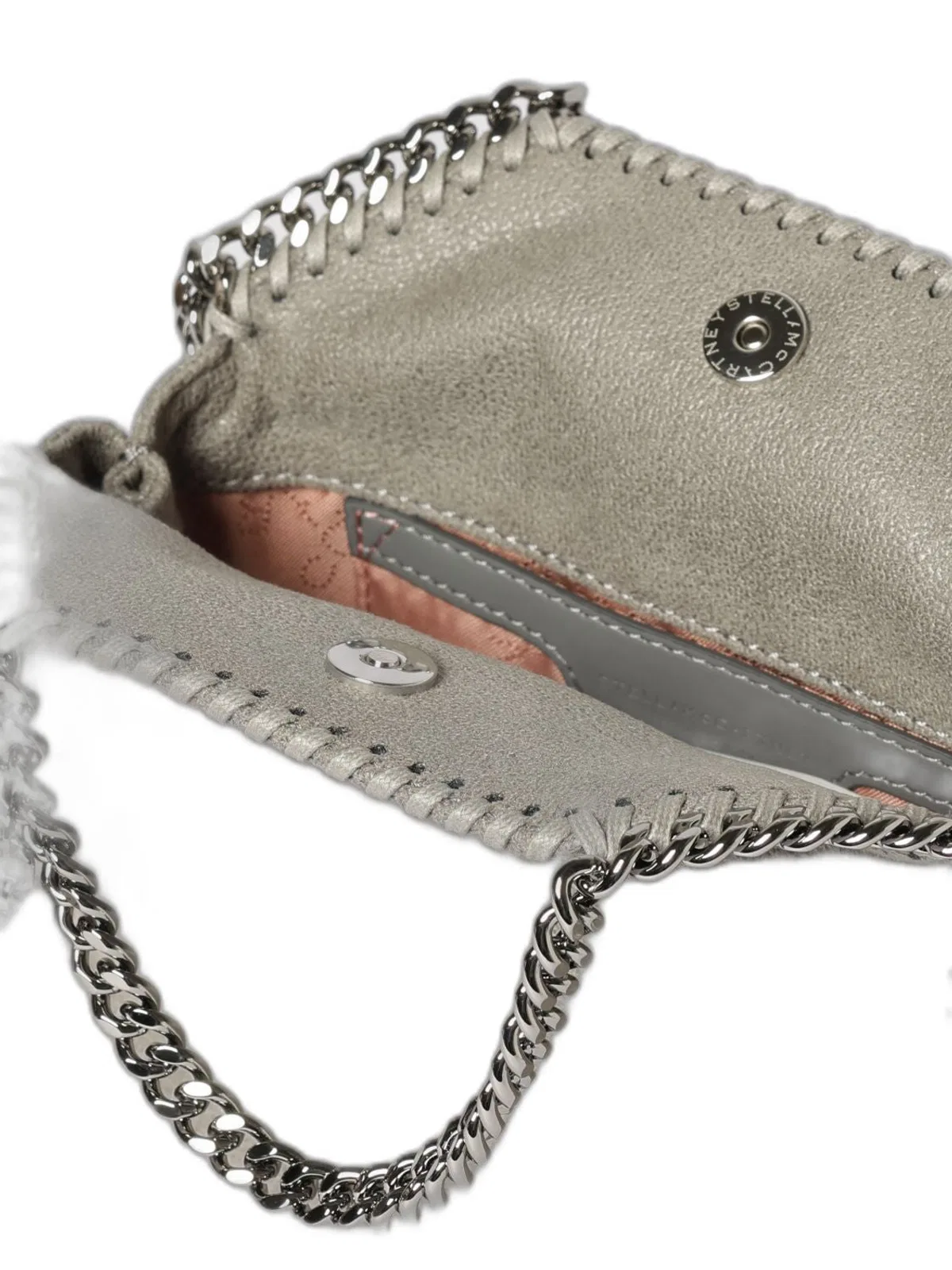 Stella Mccartney Falabella Micro Tote Bag In Light Grey