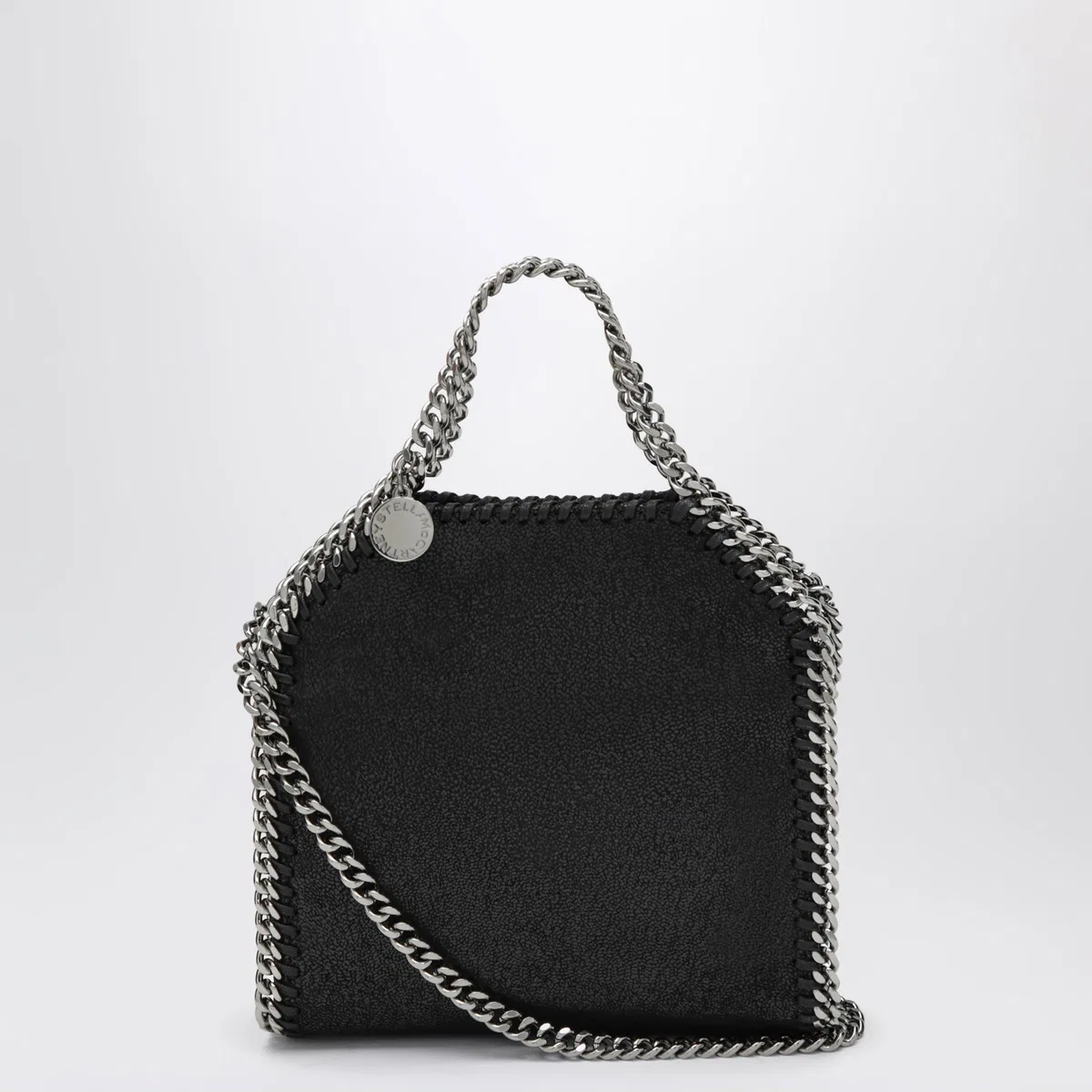 Stella Mccartney Black Falabella Micro Tote Bag