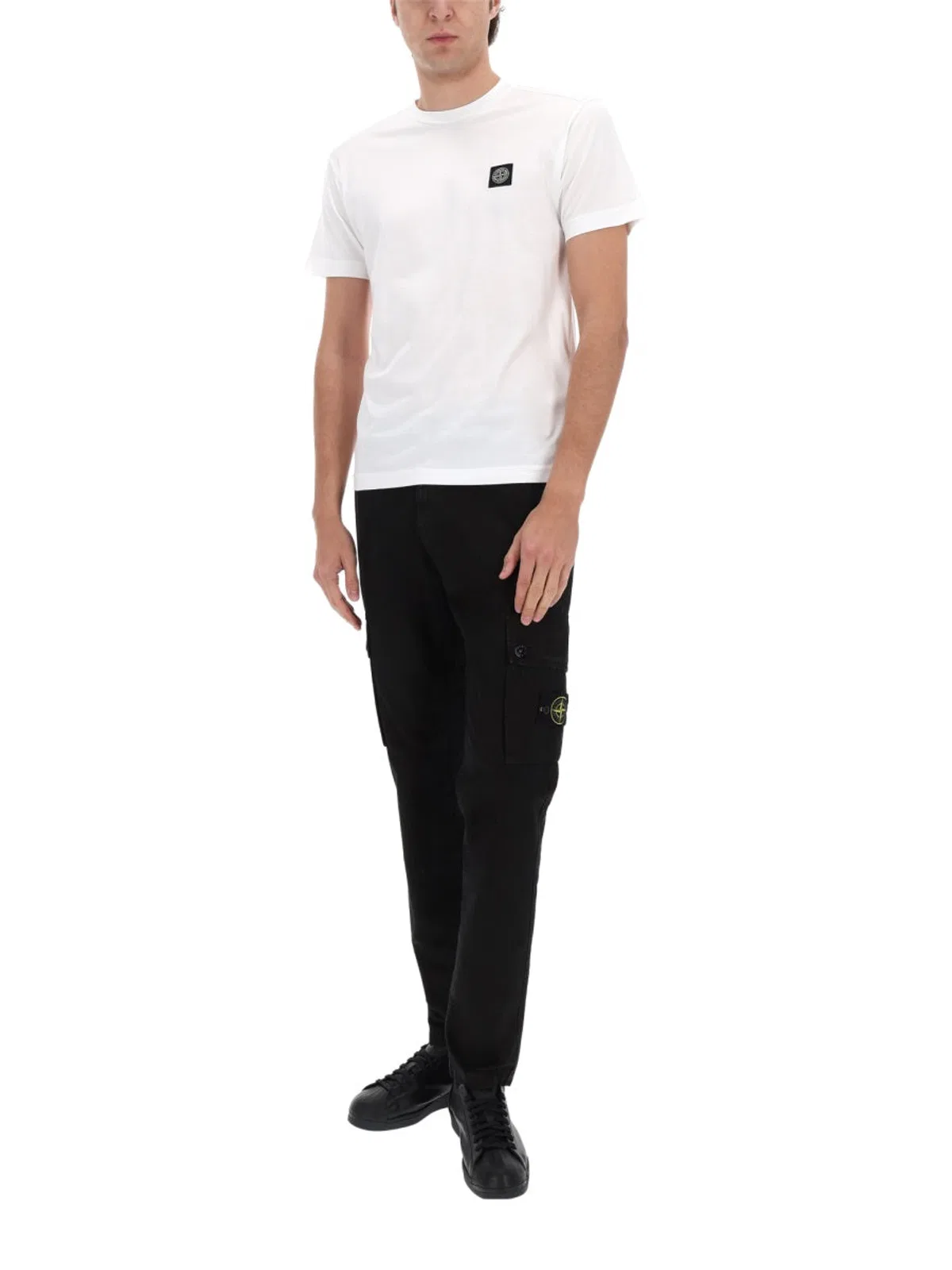 Stone Island Cargo Pants With Logo Patch