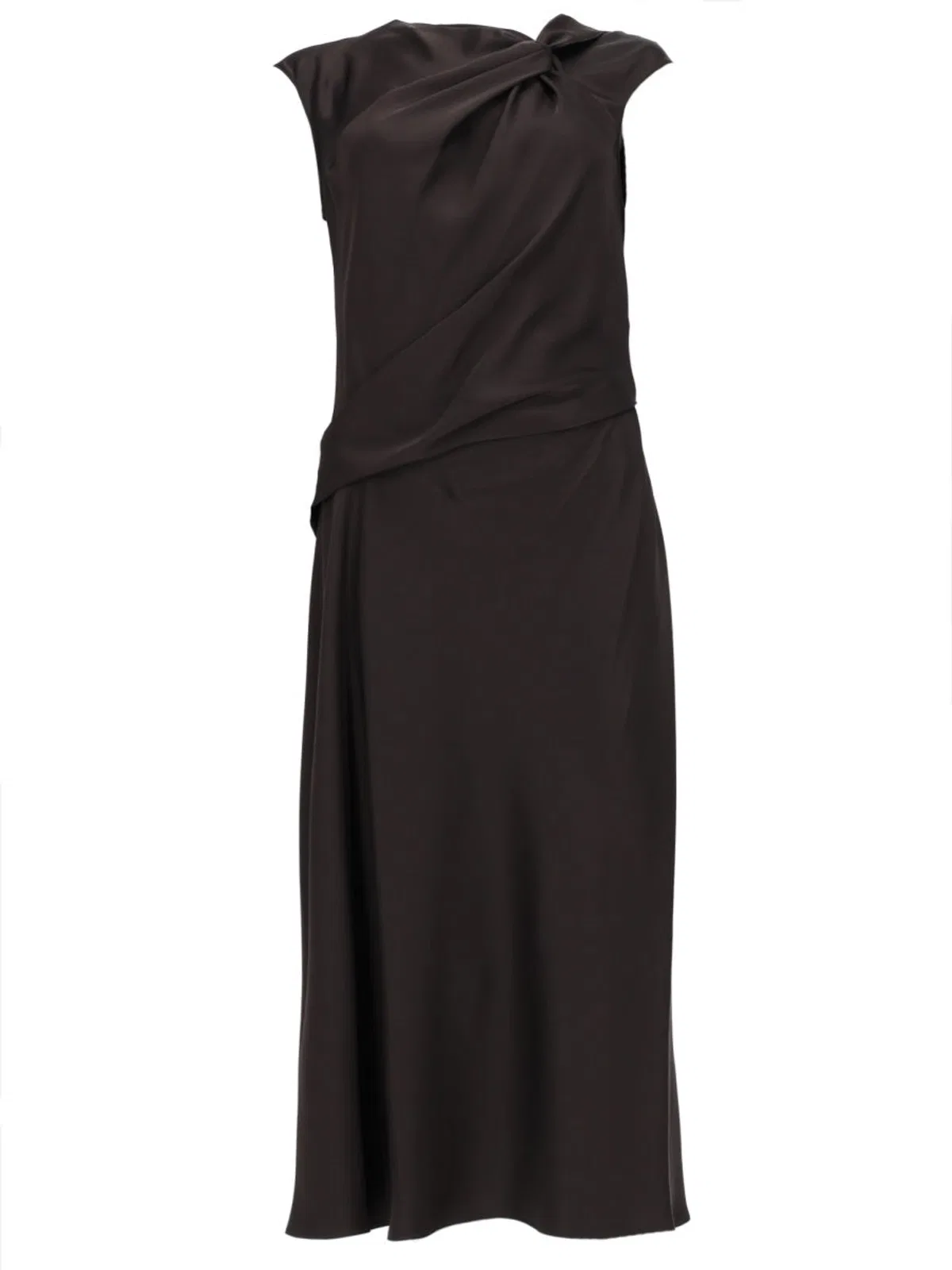 Theory Abito "Twist Bodice" In Satin